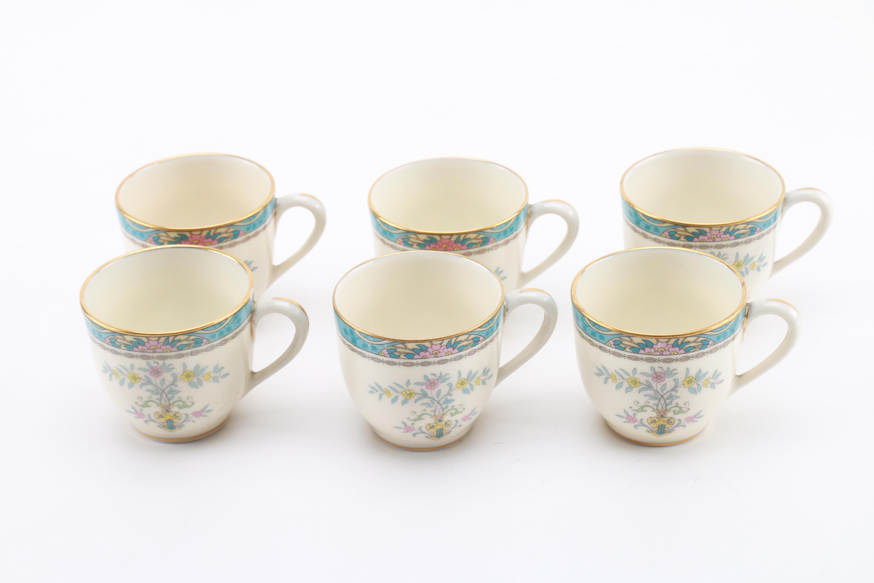 Lenox "Blue Tree" Tea Cups and Saucers