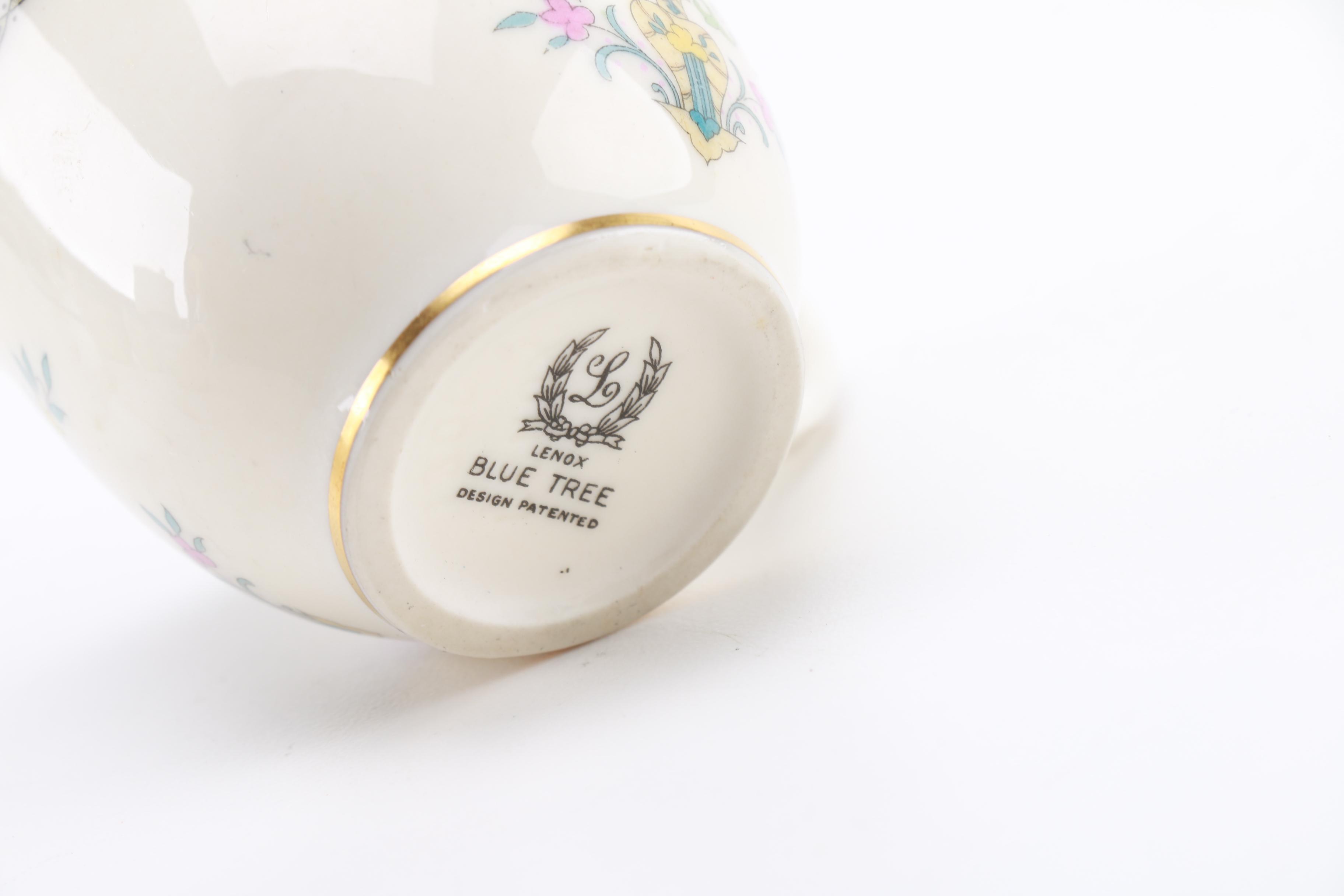 Lenox "Blue Tree" Tea Cups and Saucers