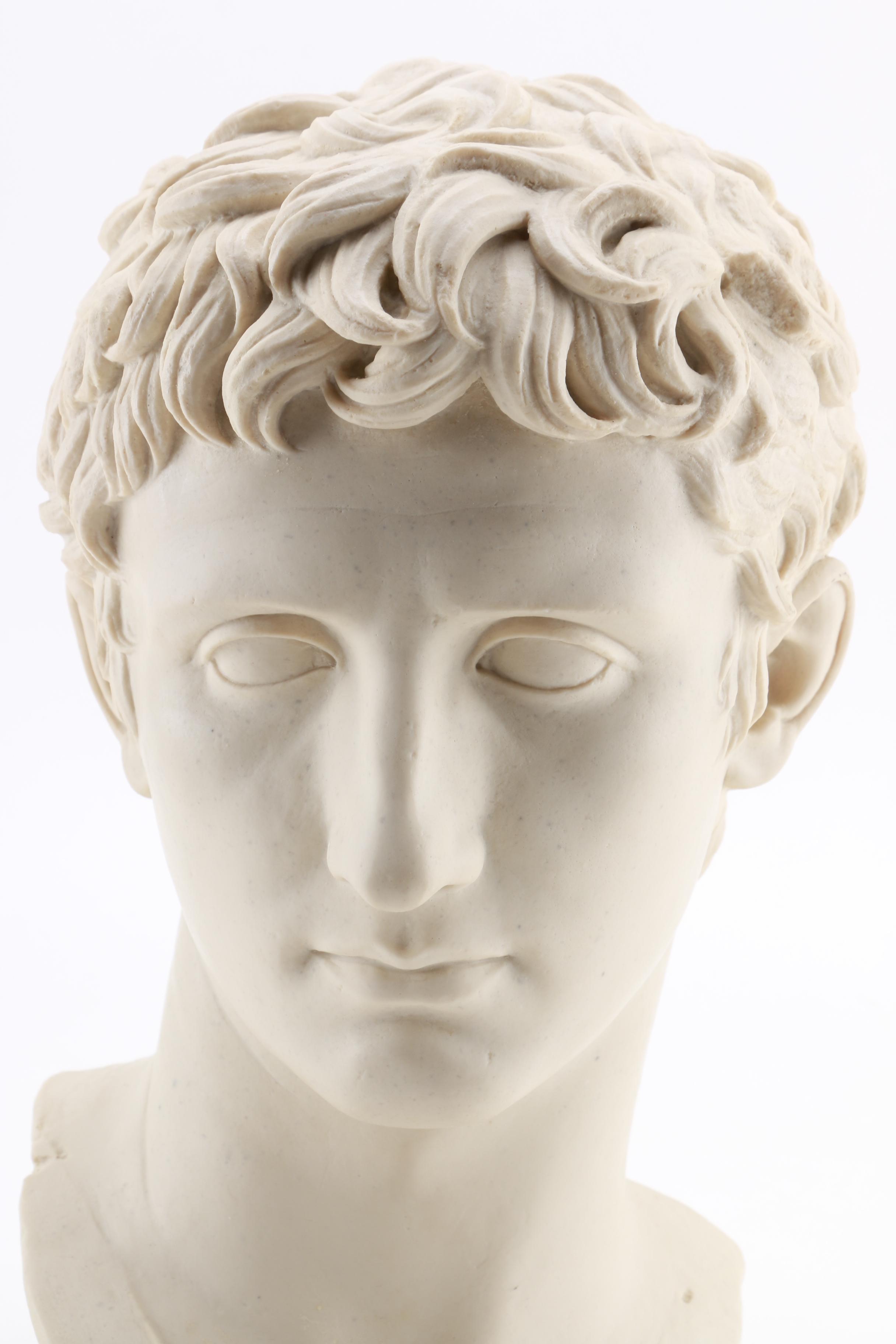 Reproduction Resin Bust of Caesar Augustus