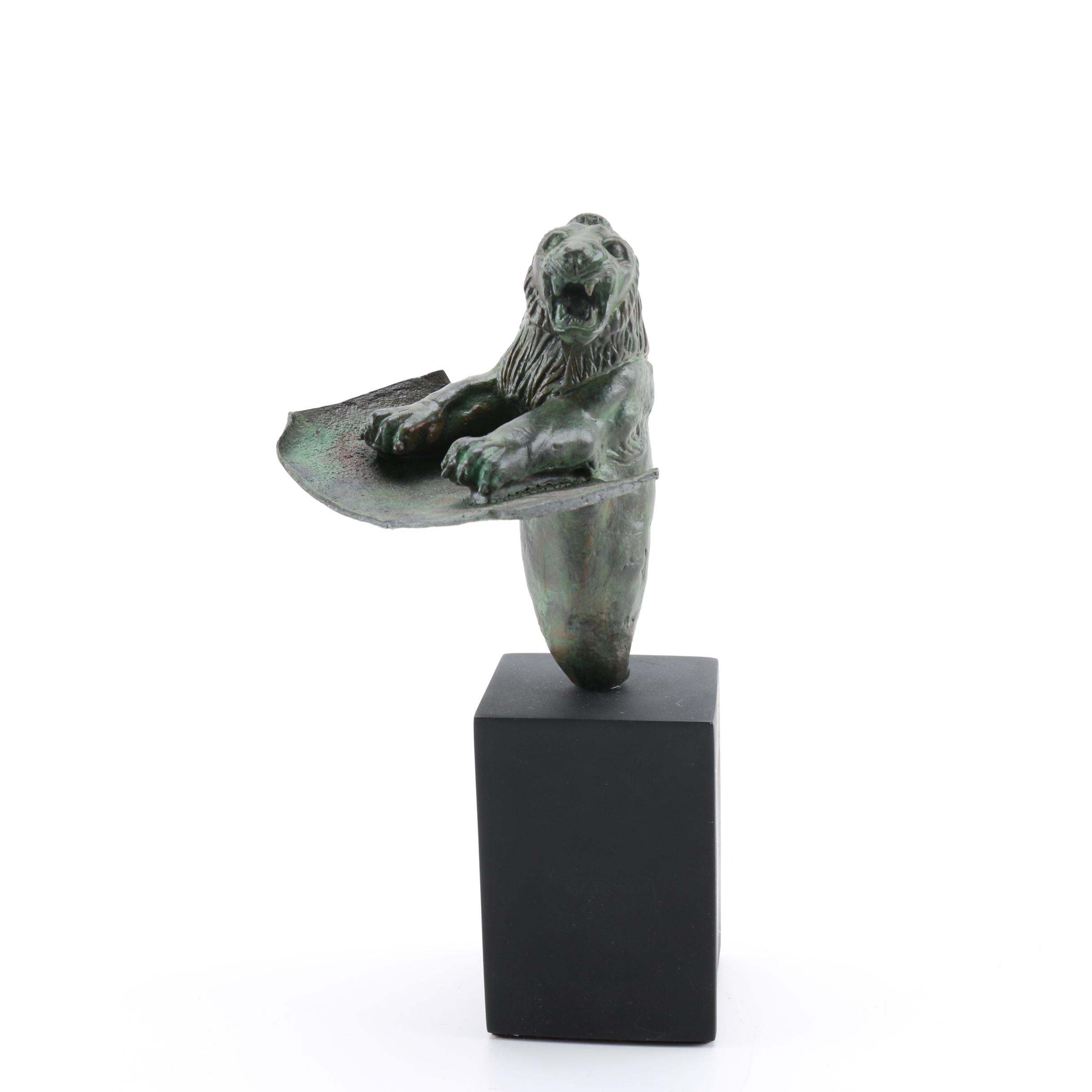 Reproduction Louvre Hurrian Black Lion Foundation Peg