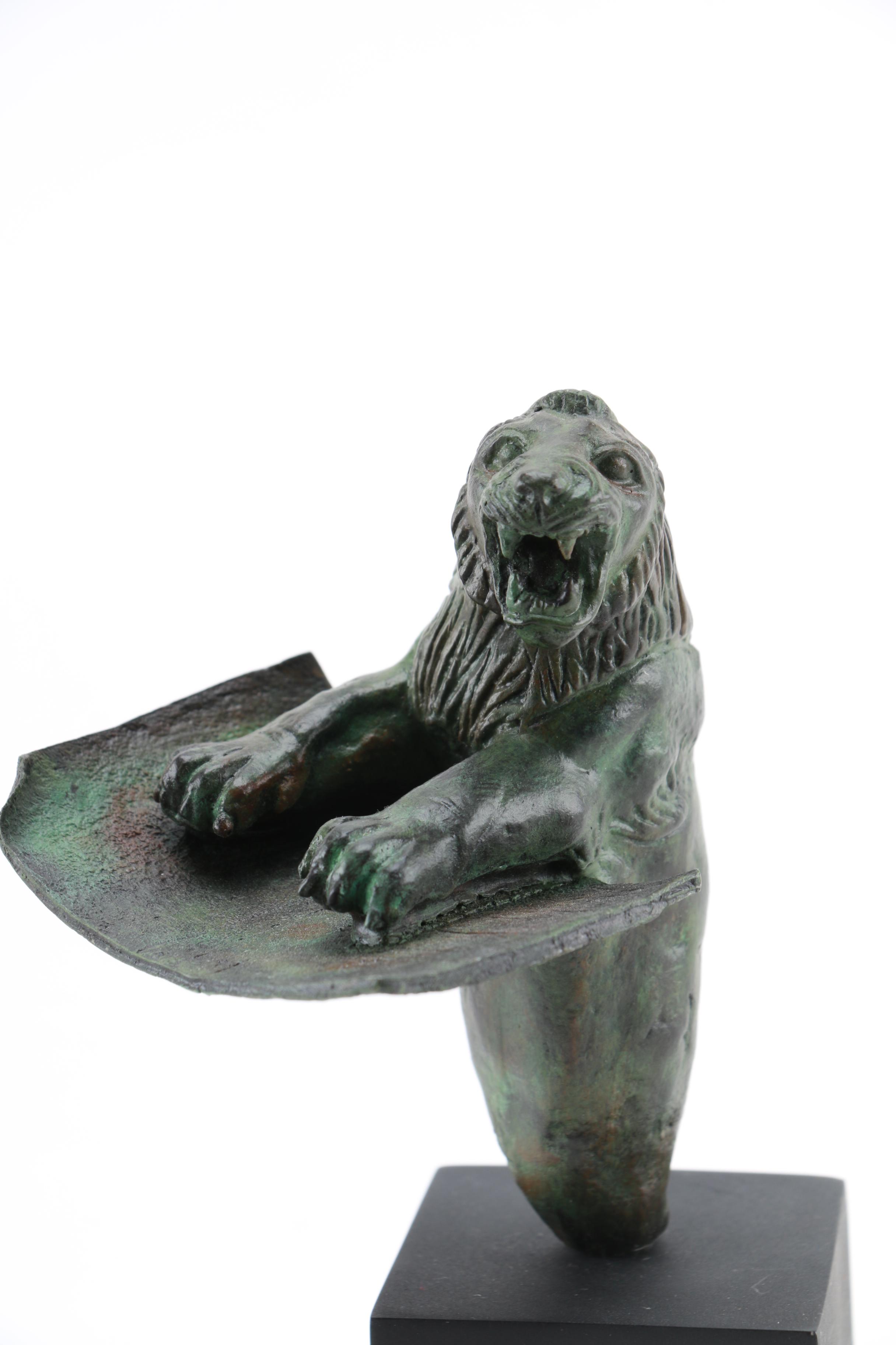 Reproduction Louvre Hurrian Black Lion Foundation Peg