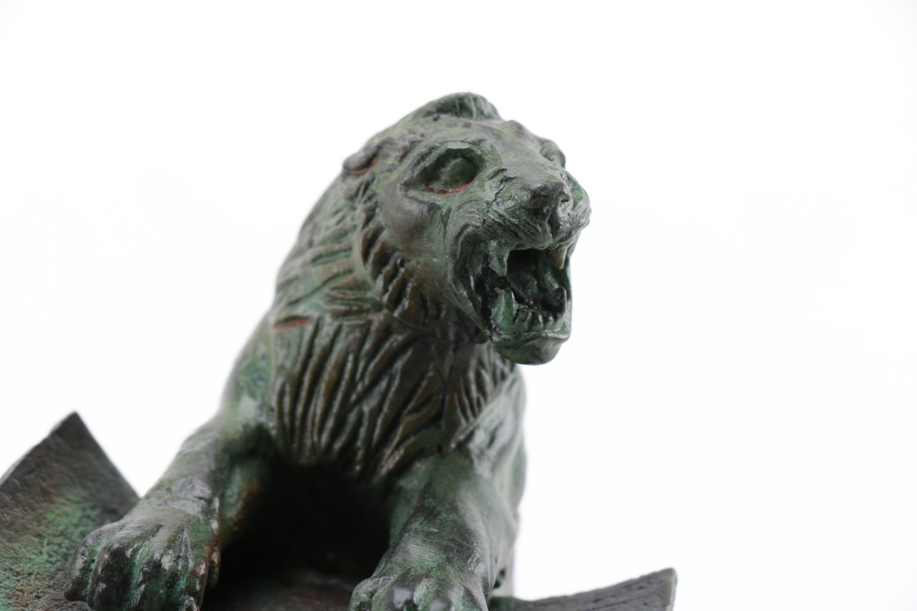 Reproduction Louvre Hurrian Black Lion Foundation Peg