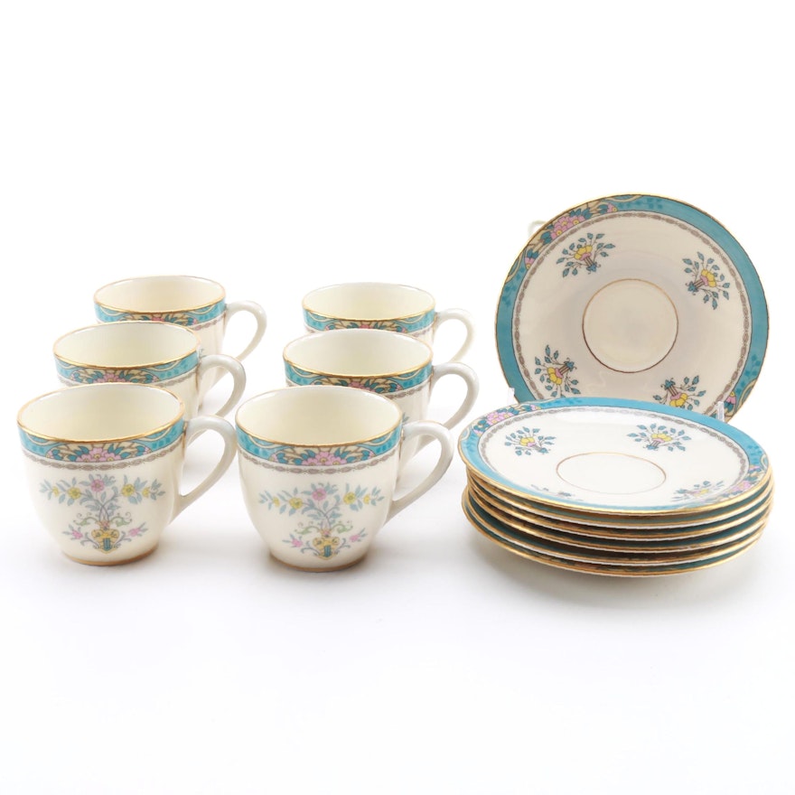 Lenox "Blue Tree" Tea Cups and Saucers