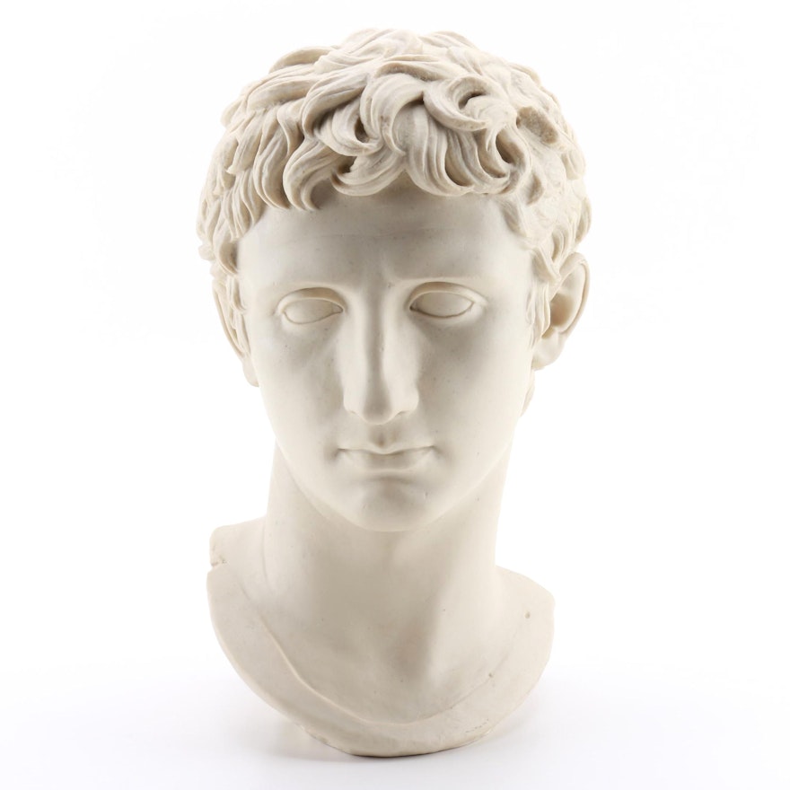 Reproduction Resin Bust of Caesar Augustus