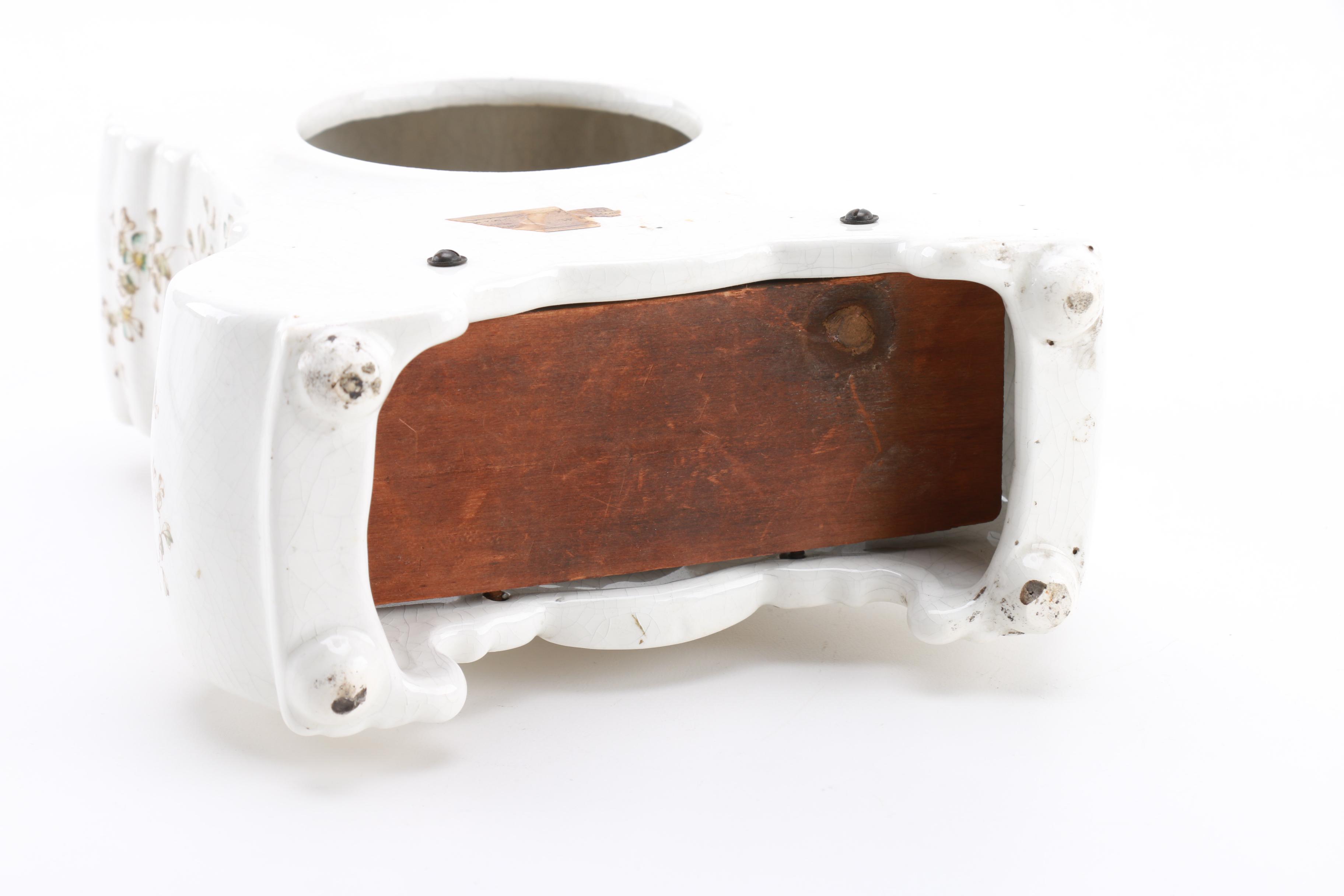 Antique Porcelain Mantel Clock