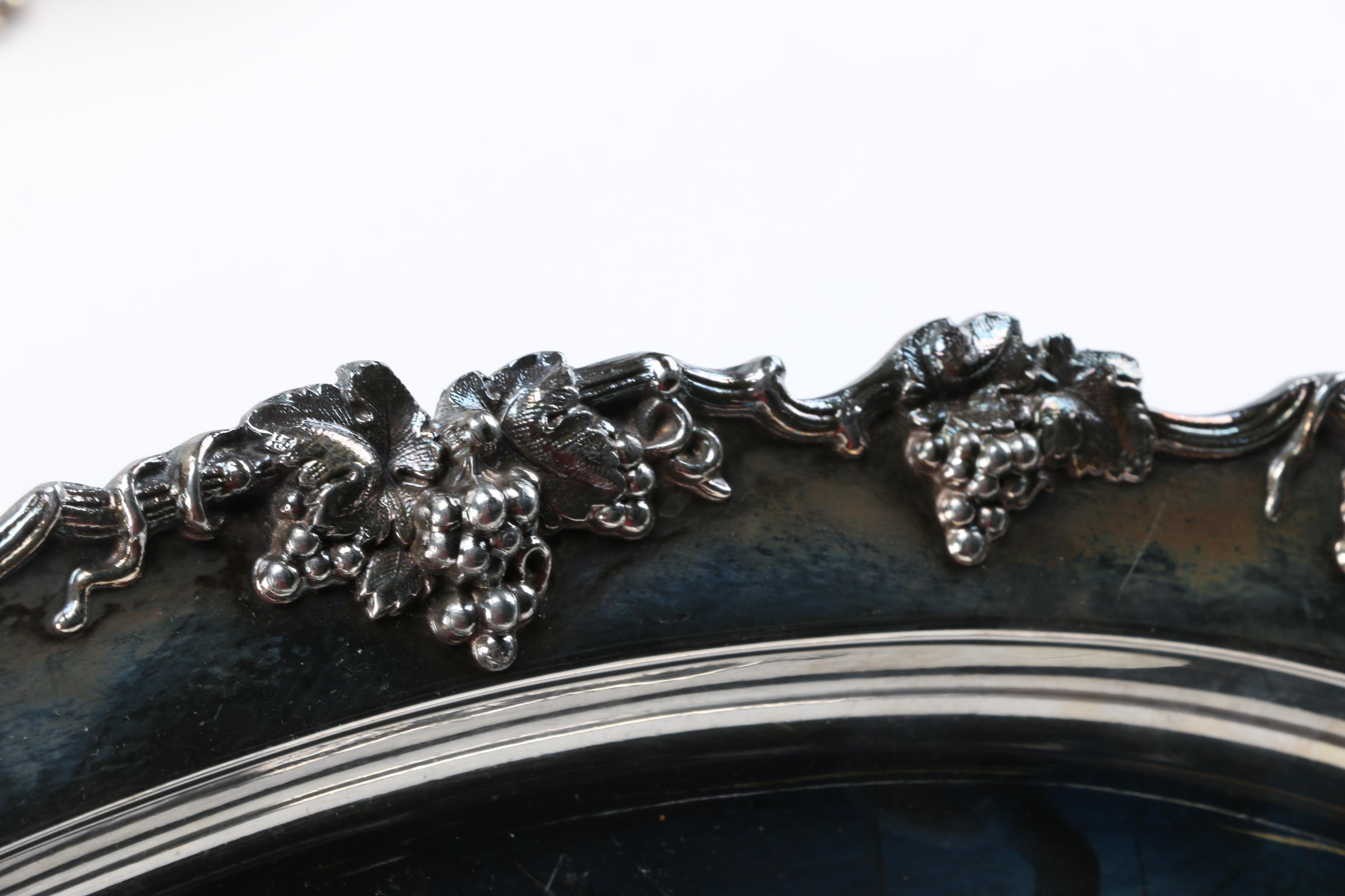 Birmingham Silver Co. Silver Plate Tea Service With Barbour Tray