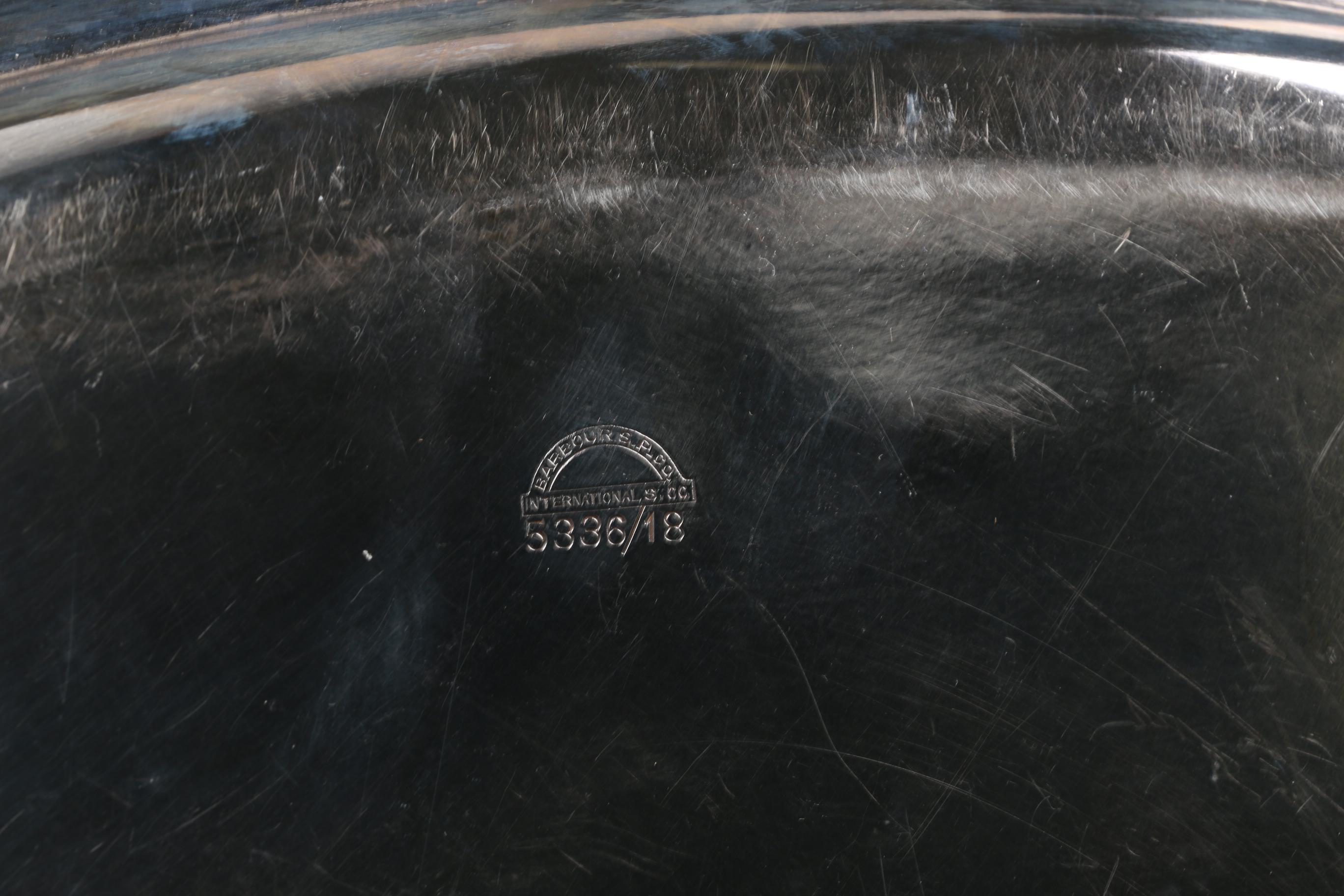 Birmingham Silver Co. Silver Plate Tea Service With Barbour Tray