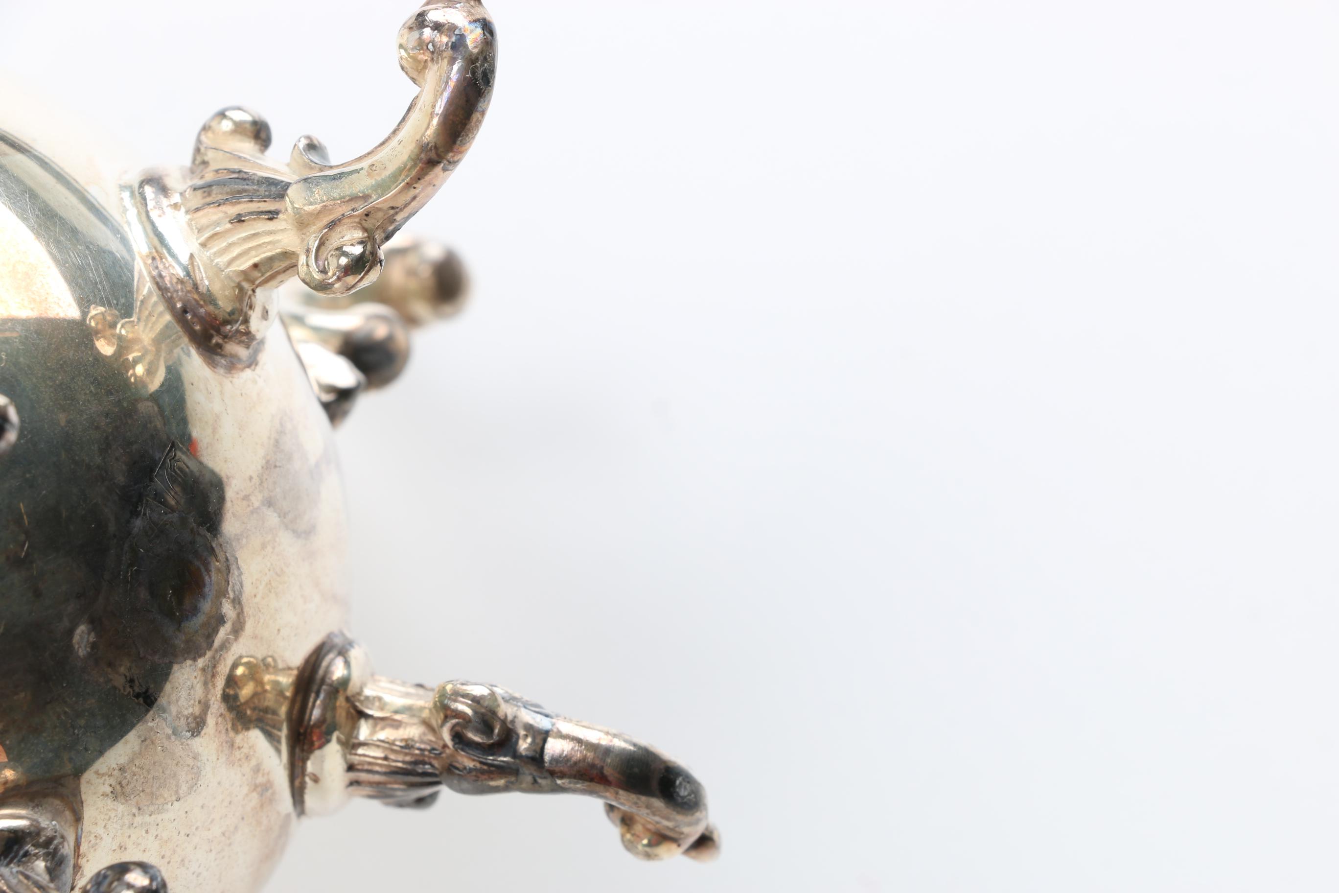 Birmingham Silver Co. Silver Plate Tea Service With Barbour Tray