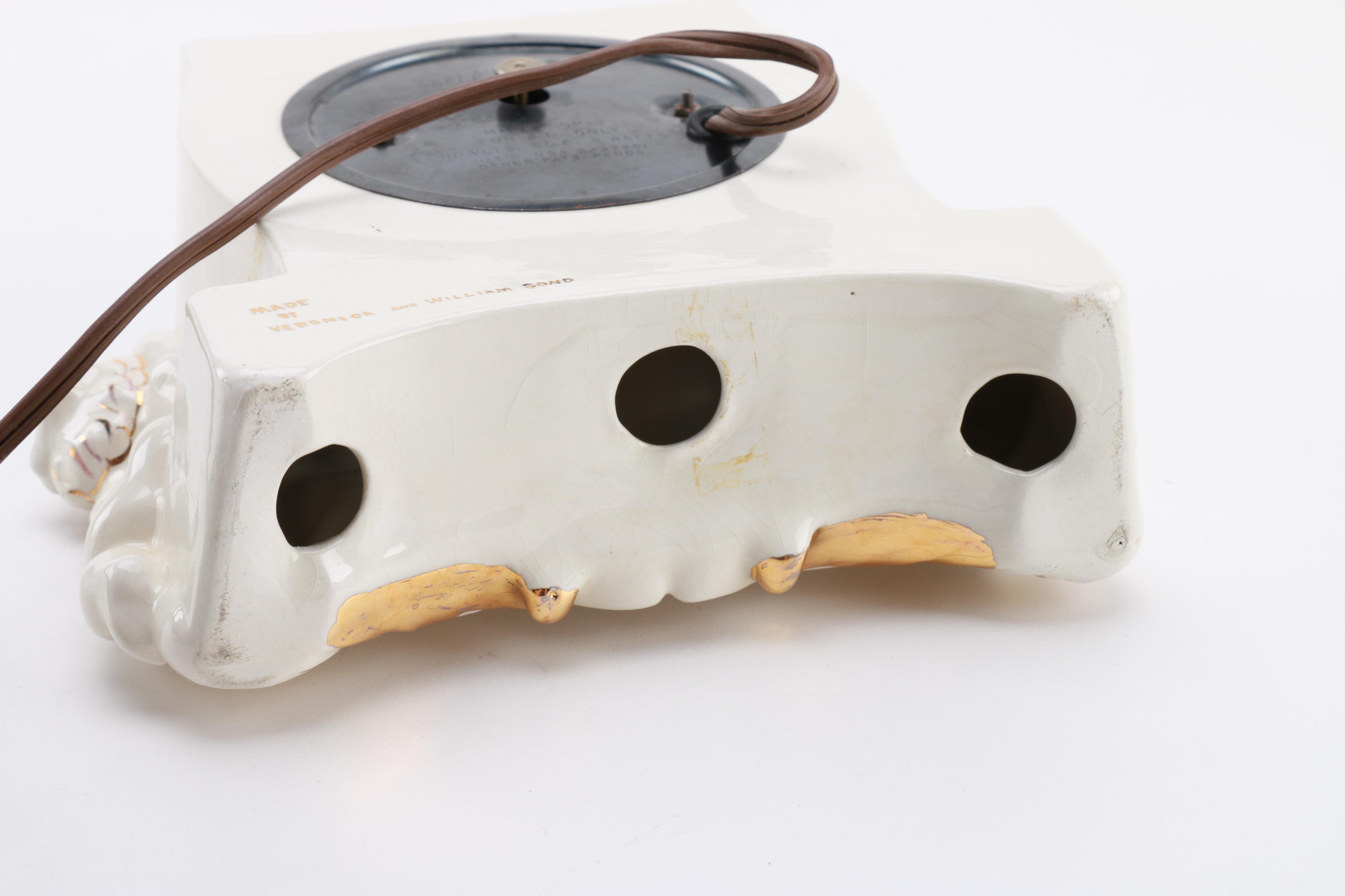 Vintage Lanshire Self Starting Mantel Clock