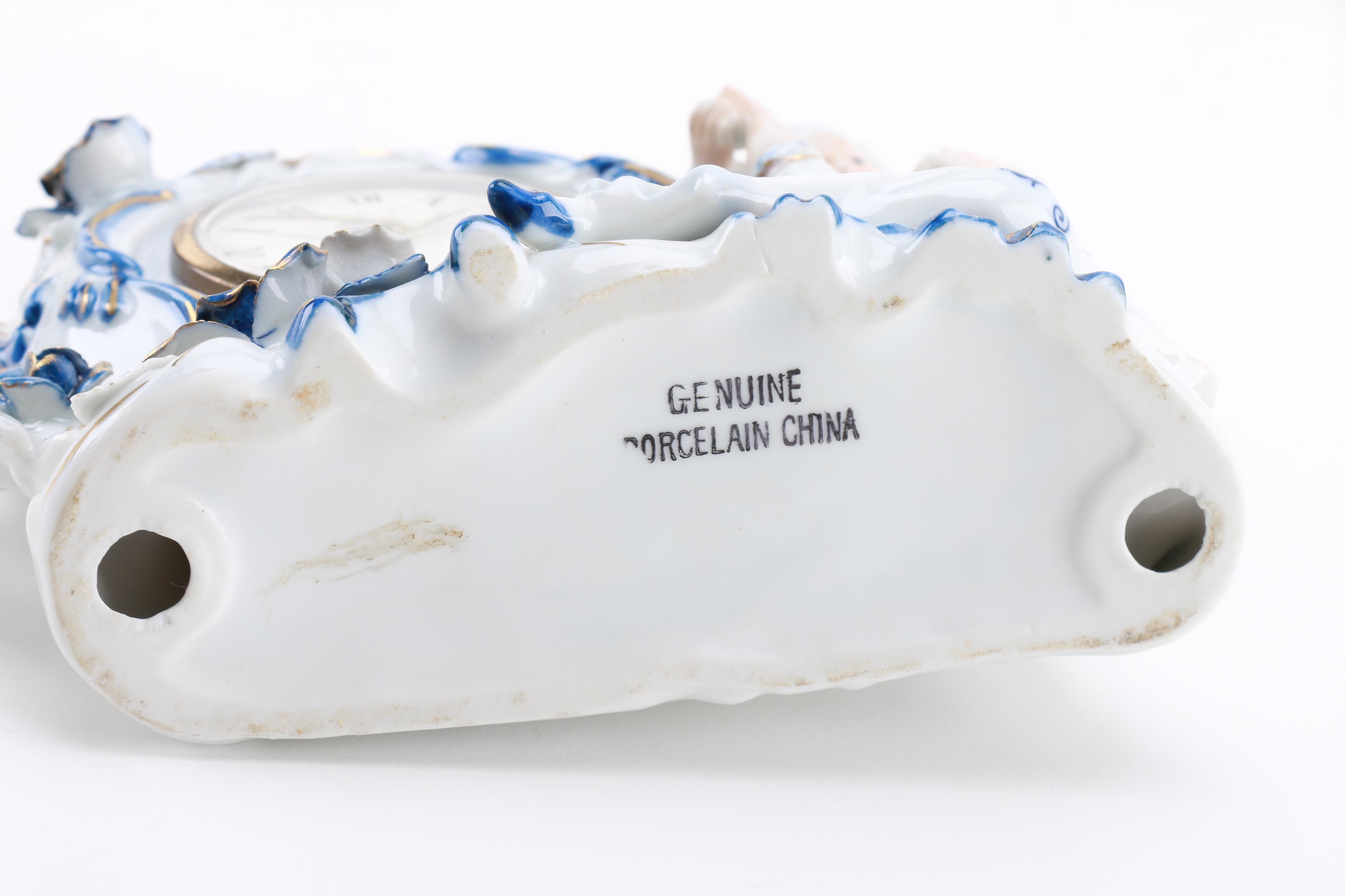 Linden Porcelain Figural Desk Clock