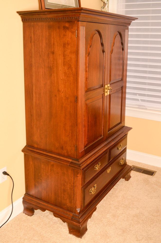 Georgian Style Cherry Armoire by Pennsylvania House