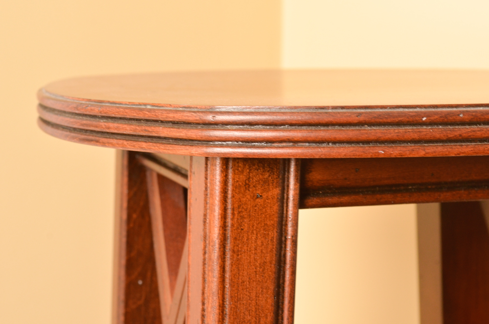 Tiered Plant Stand With a Cherry Finish