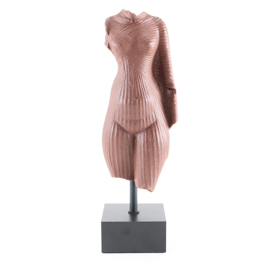 Reproduction Female Torso Mantle Statue