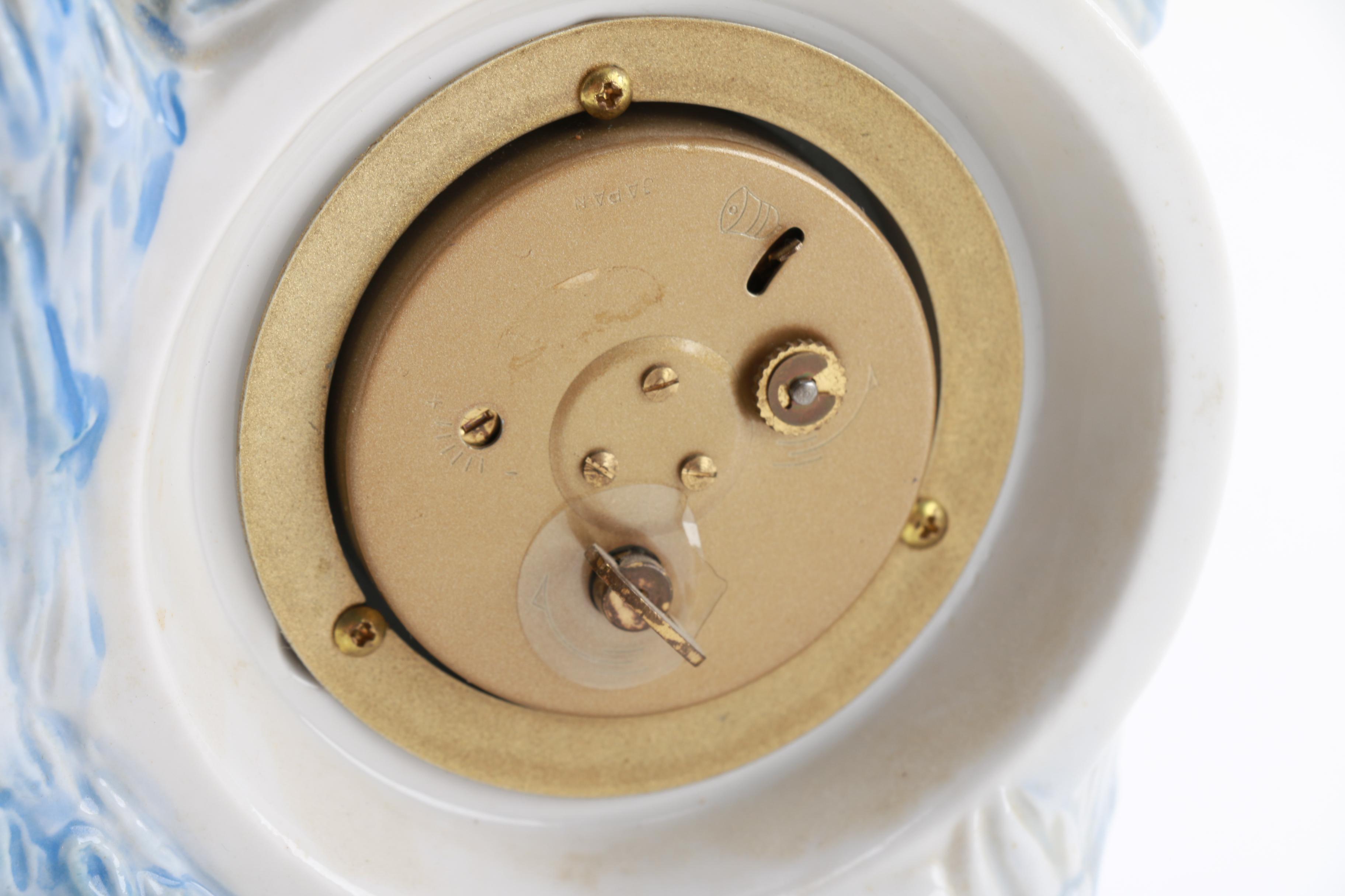 Linden Porcelain Blue Jay Alarm Clock