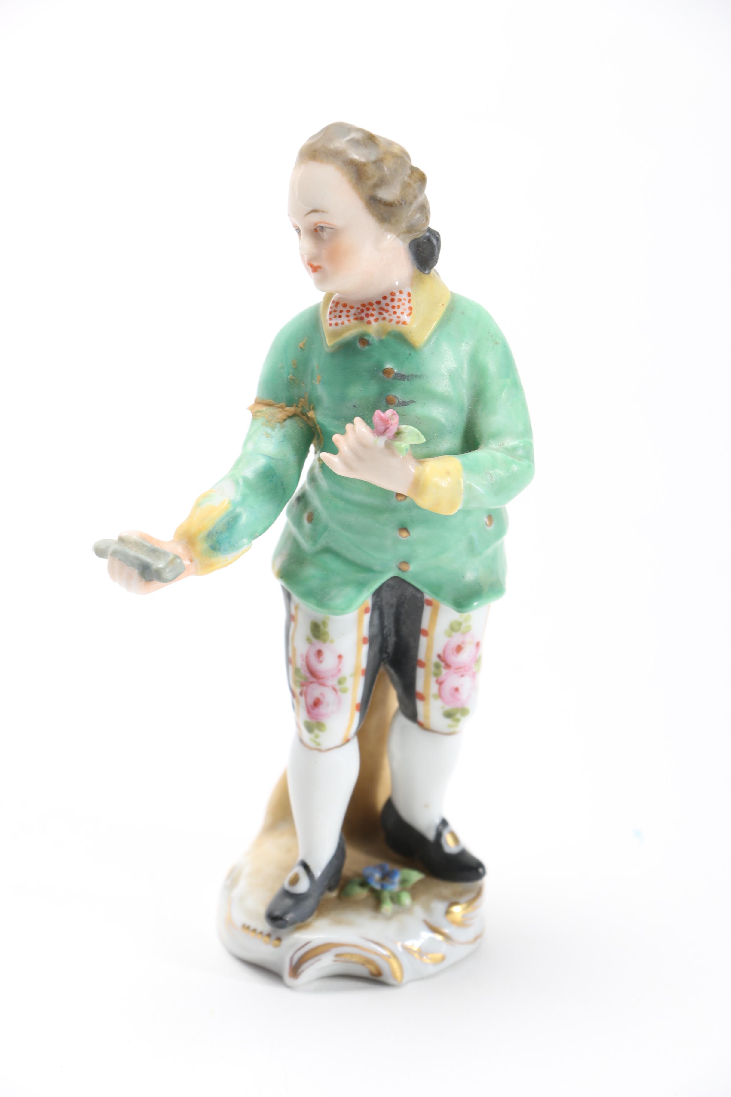 Potschappel Style Figurine and Decorative Vase