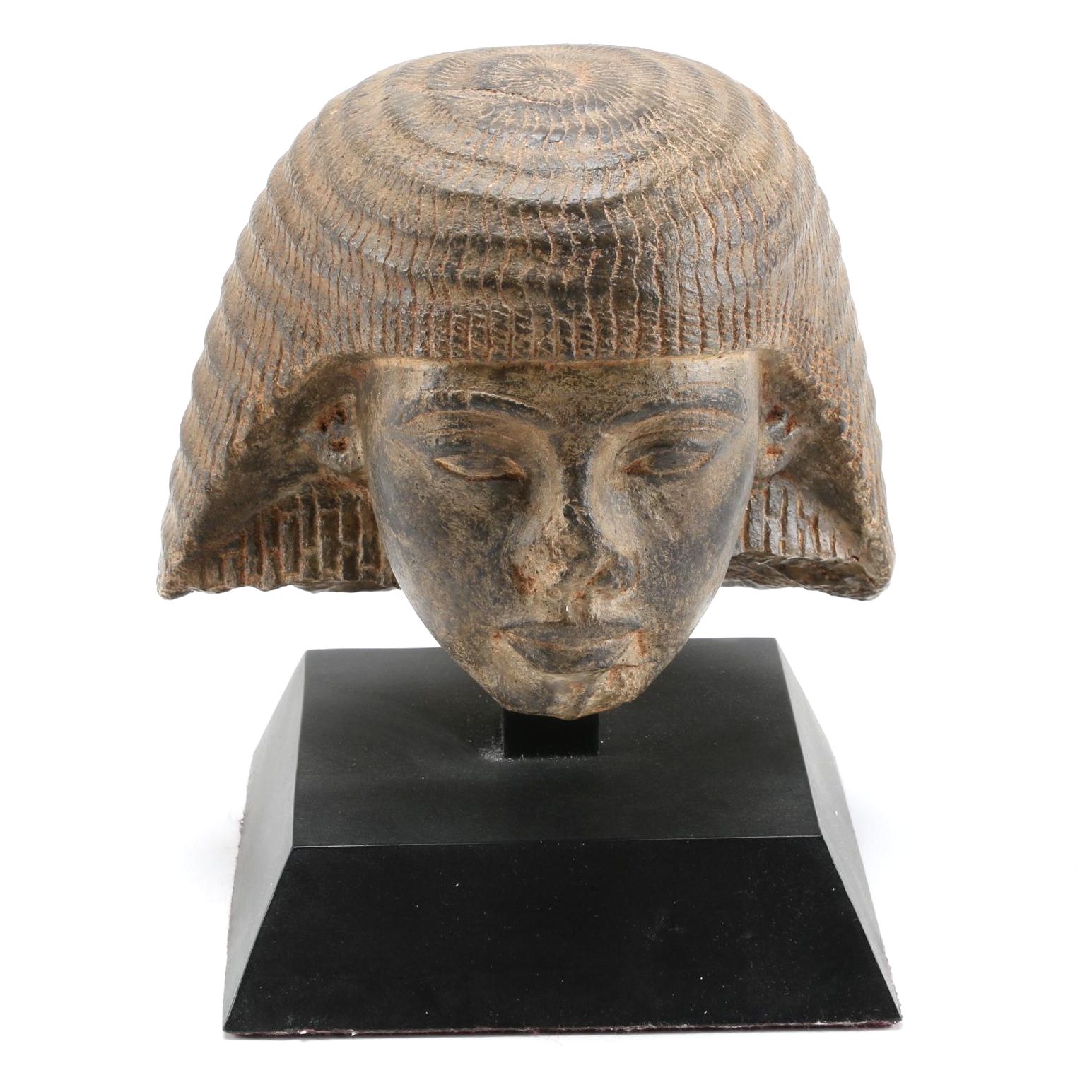 Museum Reproduction Egyptian Head Bust