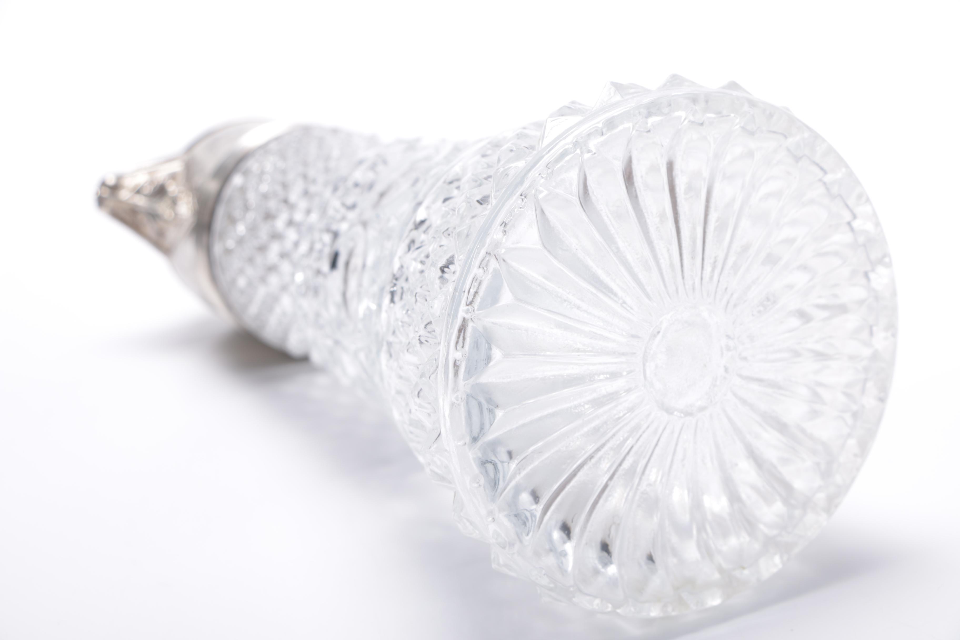 Silver Plate and Cut Glass Pitchers