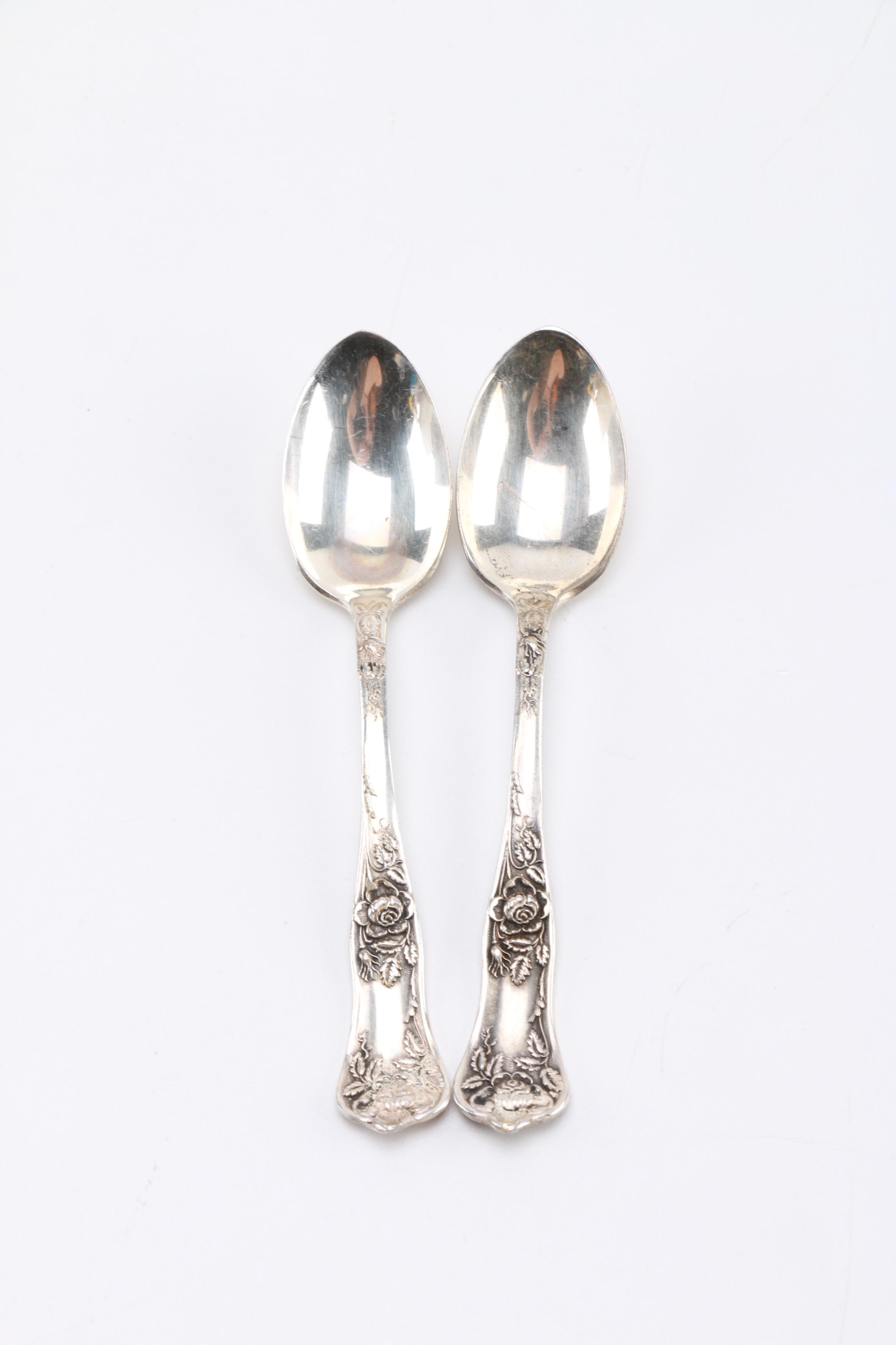 Wm Rogers & Son "Exquisite" Spoon and Other Assorted Silver Plate