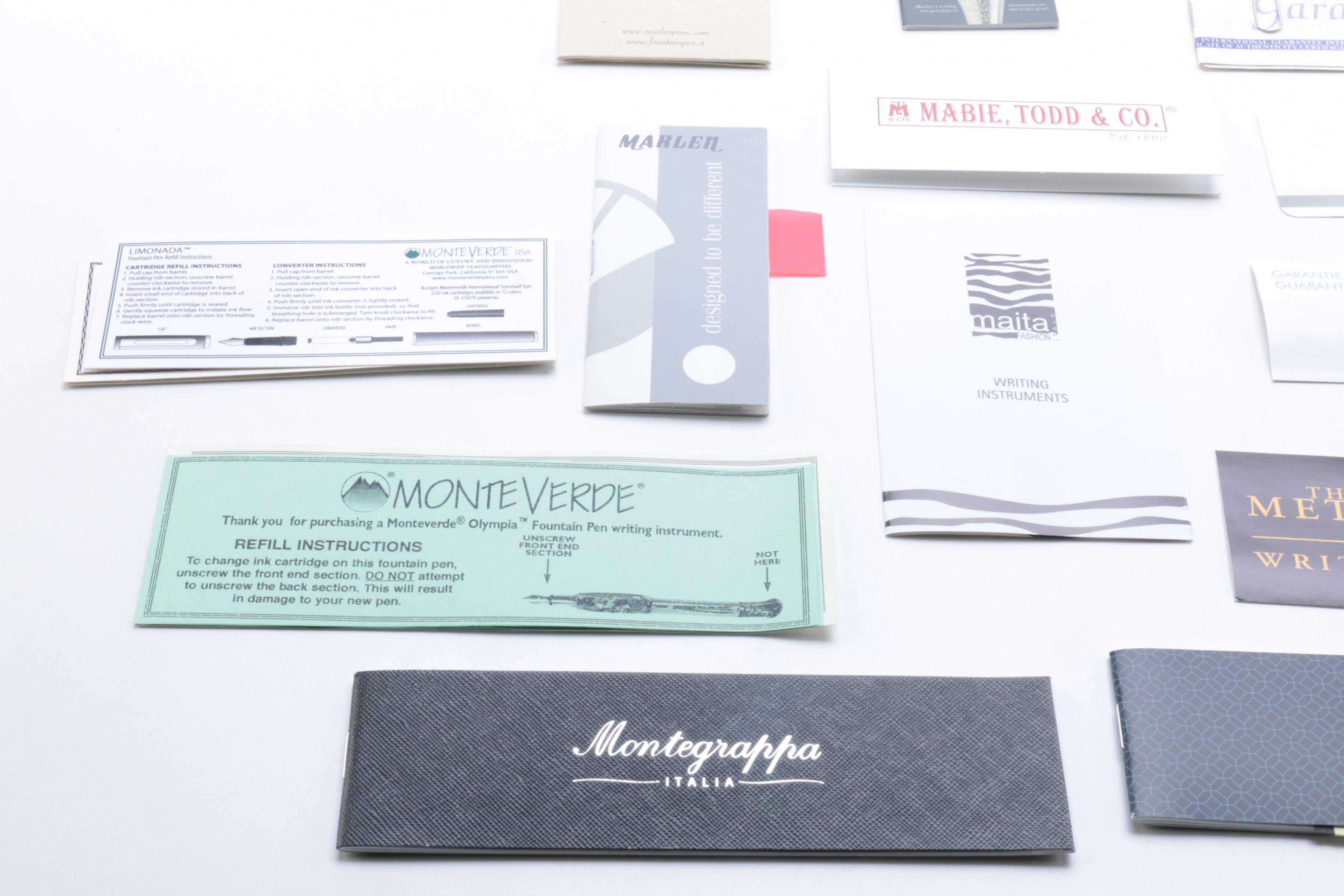 Fountain Pens Including Montegrappa