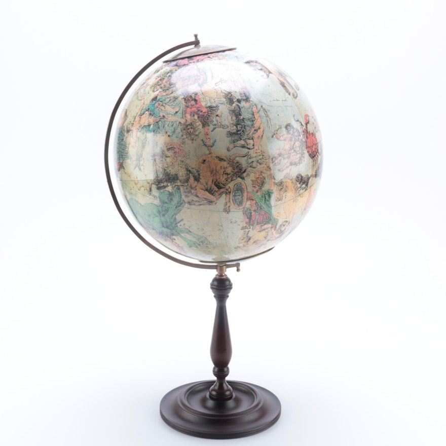 Authentic Models Reproduction 17th Century Globe