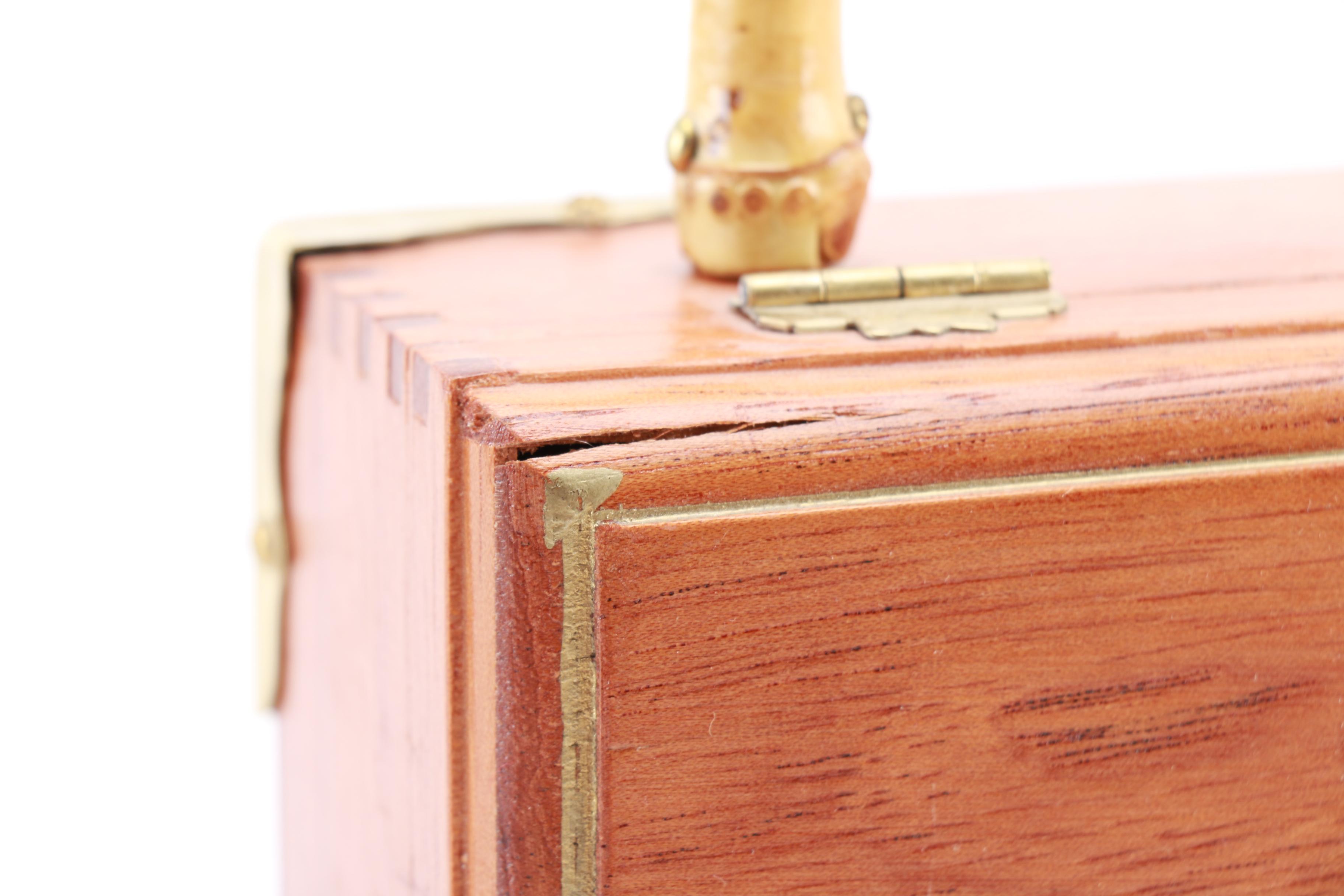 Wooden Cigar Box Purse