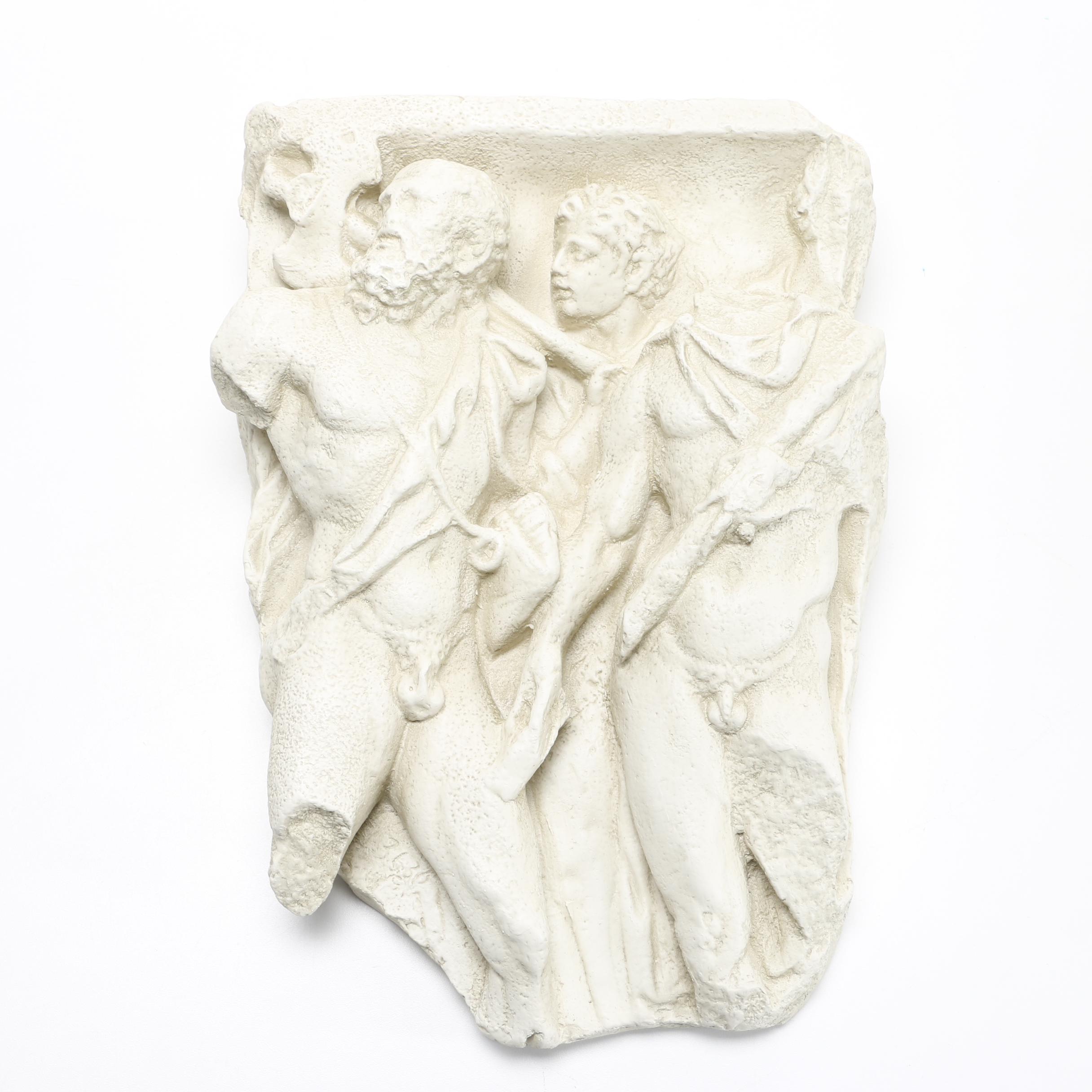 Reproduction Classical Style Bas Relief Battle Scene