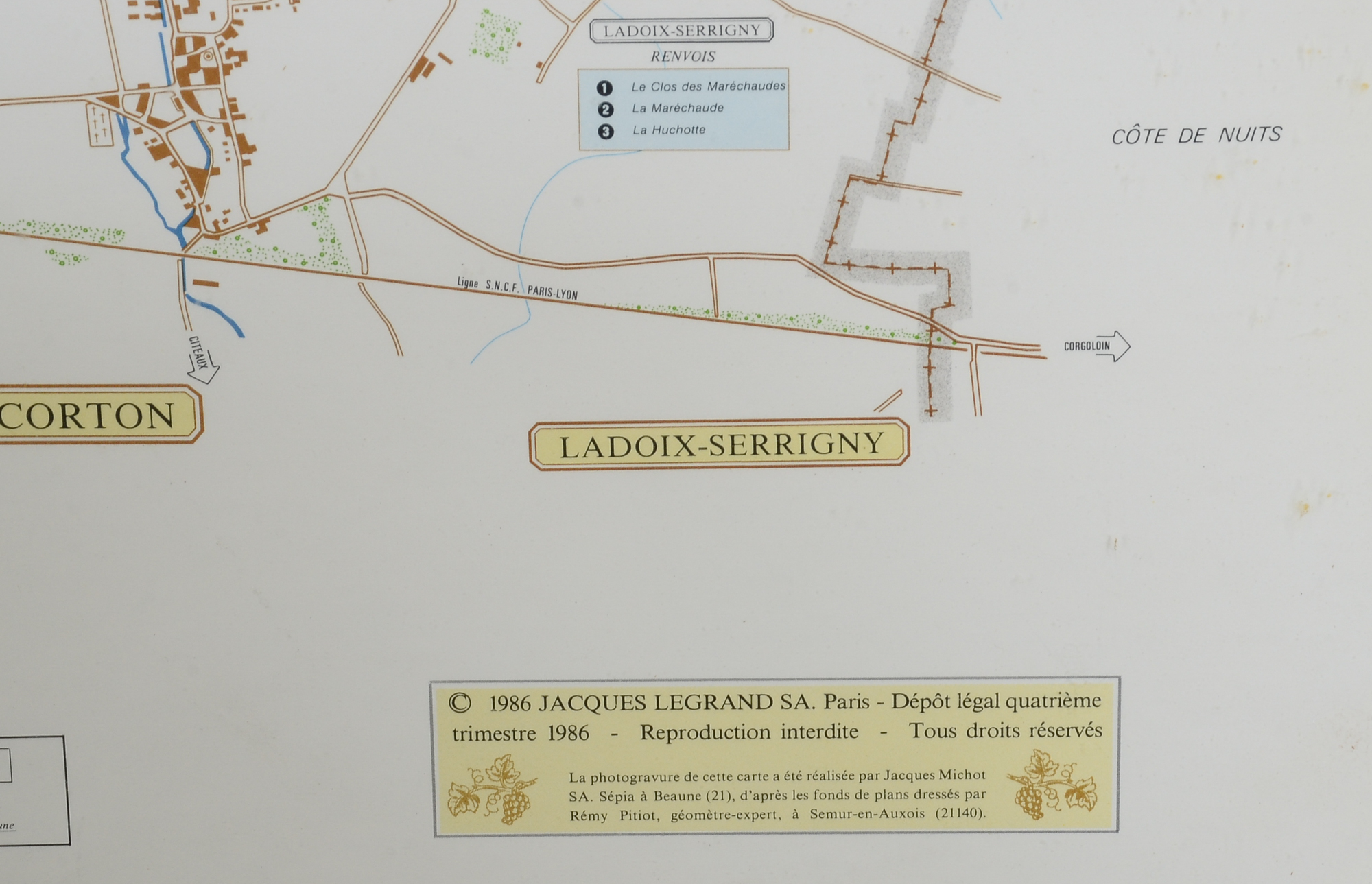 Two Wine Atlas Maps of Côte de Beaune & Côte de Nuits