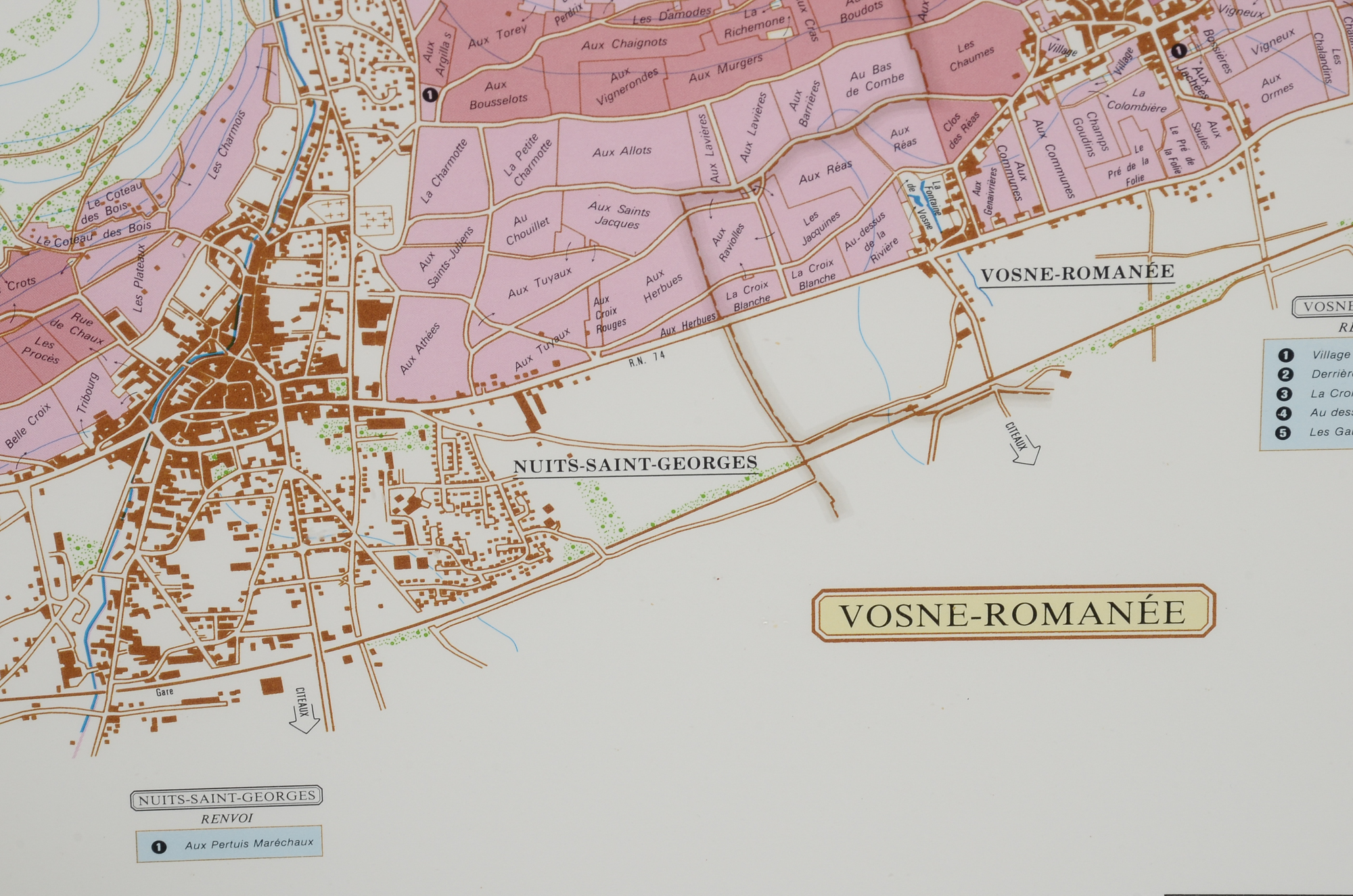 Two Wine Atlas Maps of Côte de Beaune & Côte de Nuits