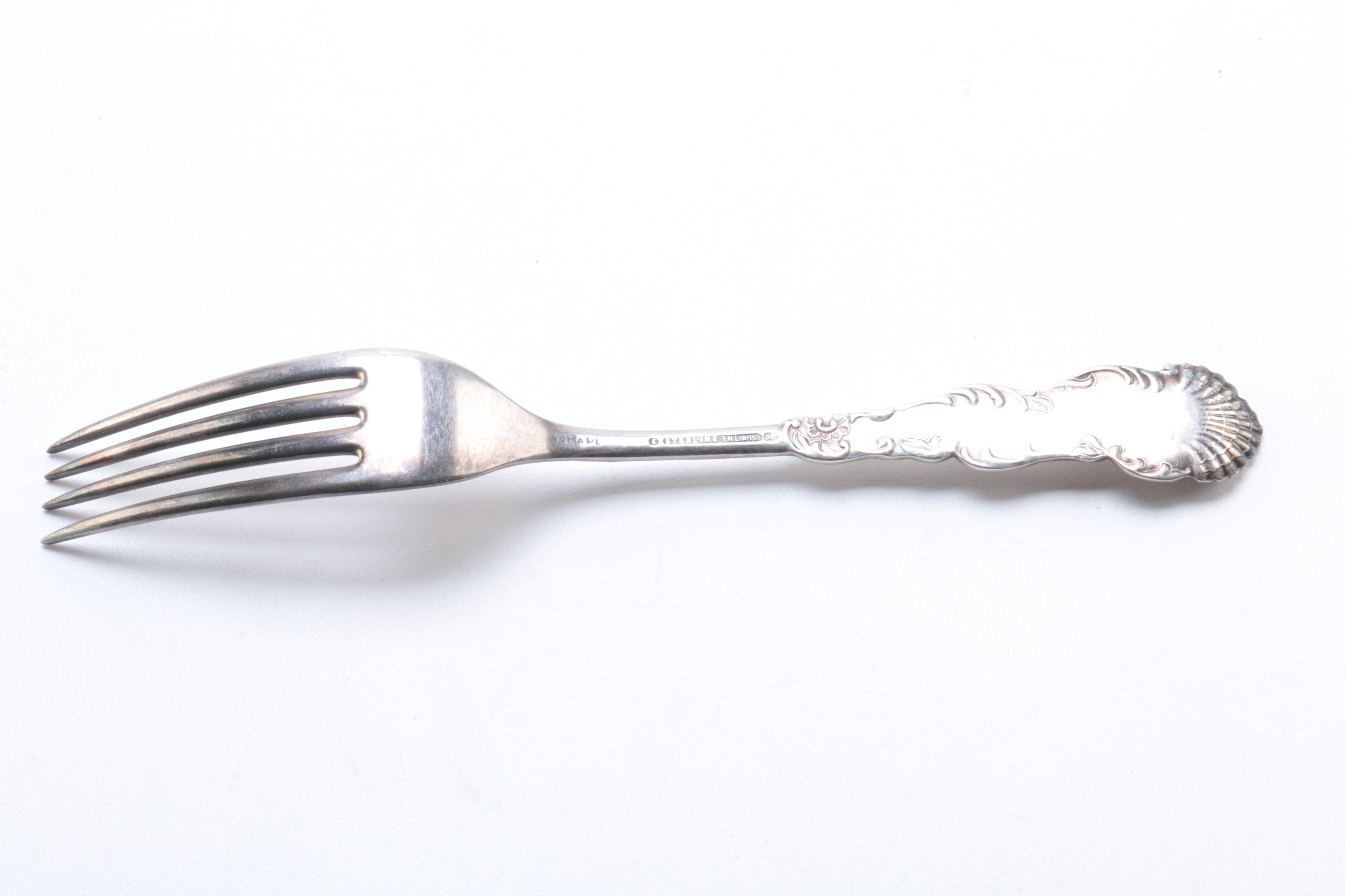 Wm Rogers & Son "Exquisite" Fork and Other Assorted Silver Plate