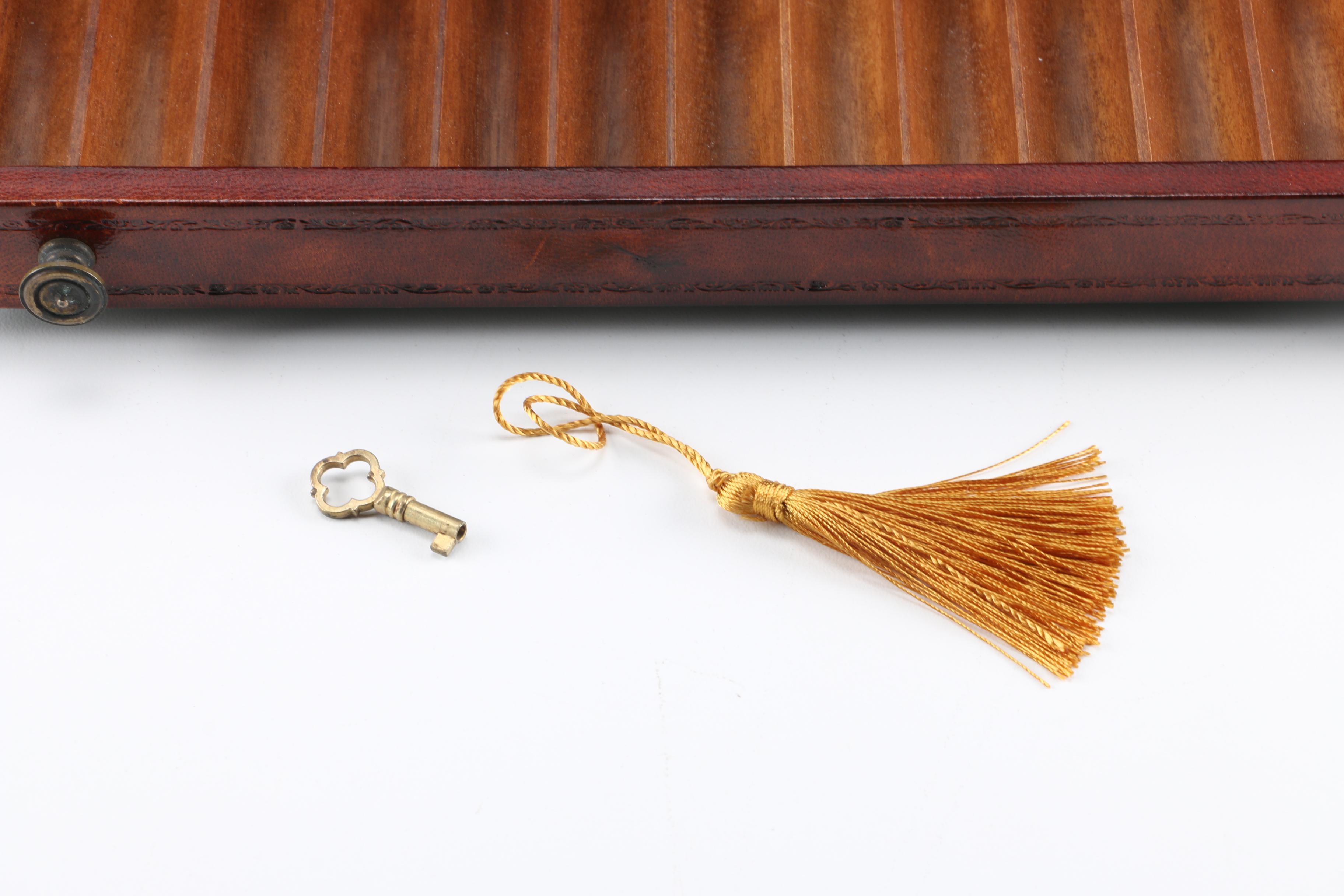 Leather Covered Pen Case