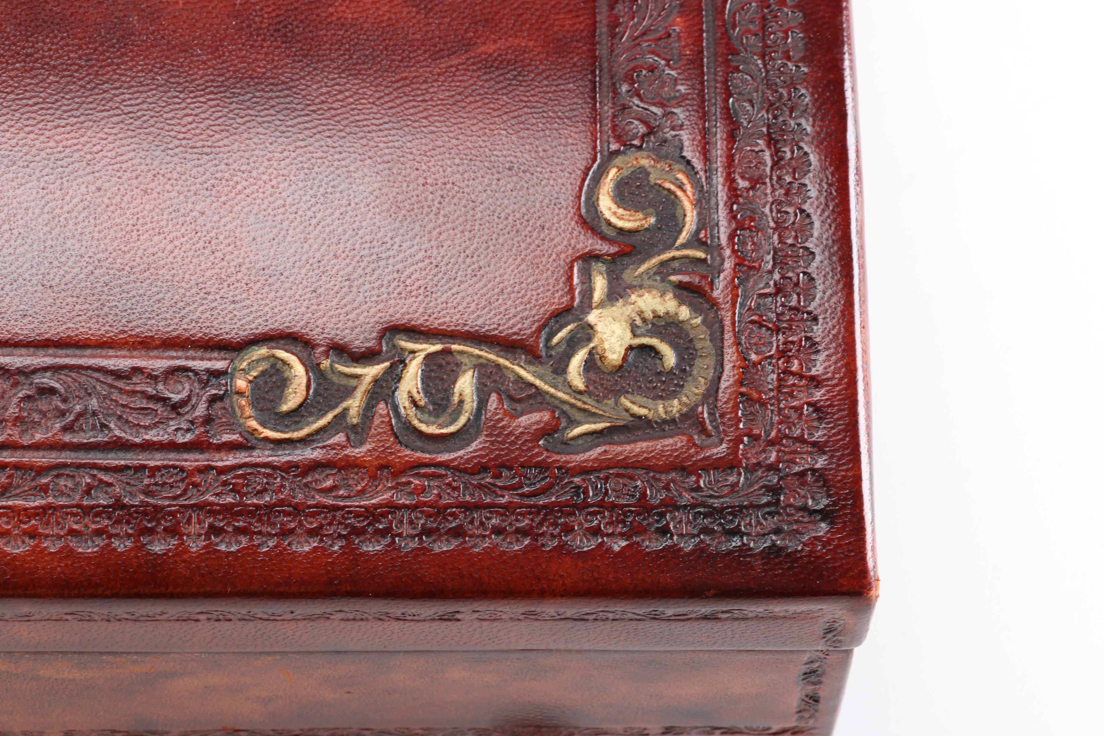 Leather Covered Pen Case