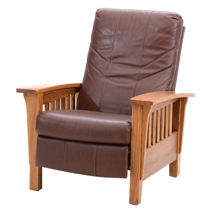 Barcalounger Leather Recliner "Morris" Chair