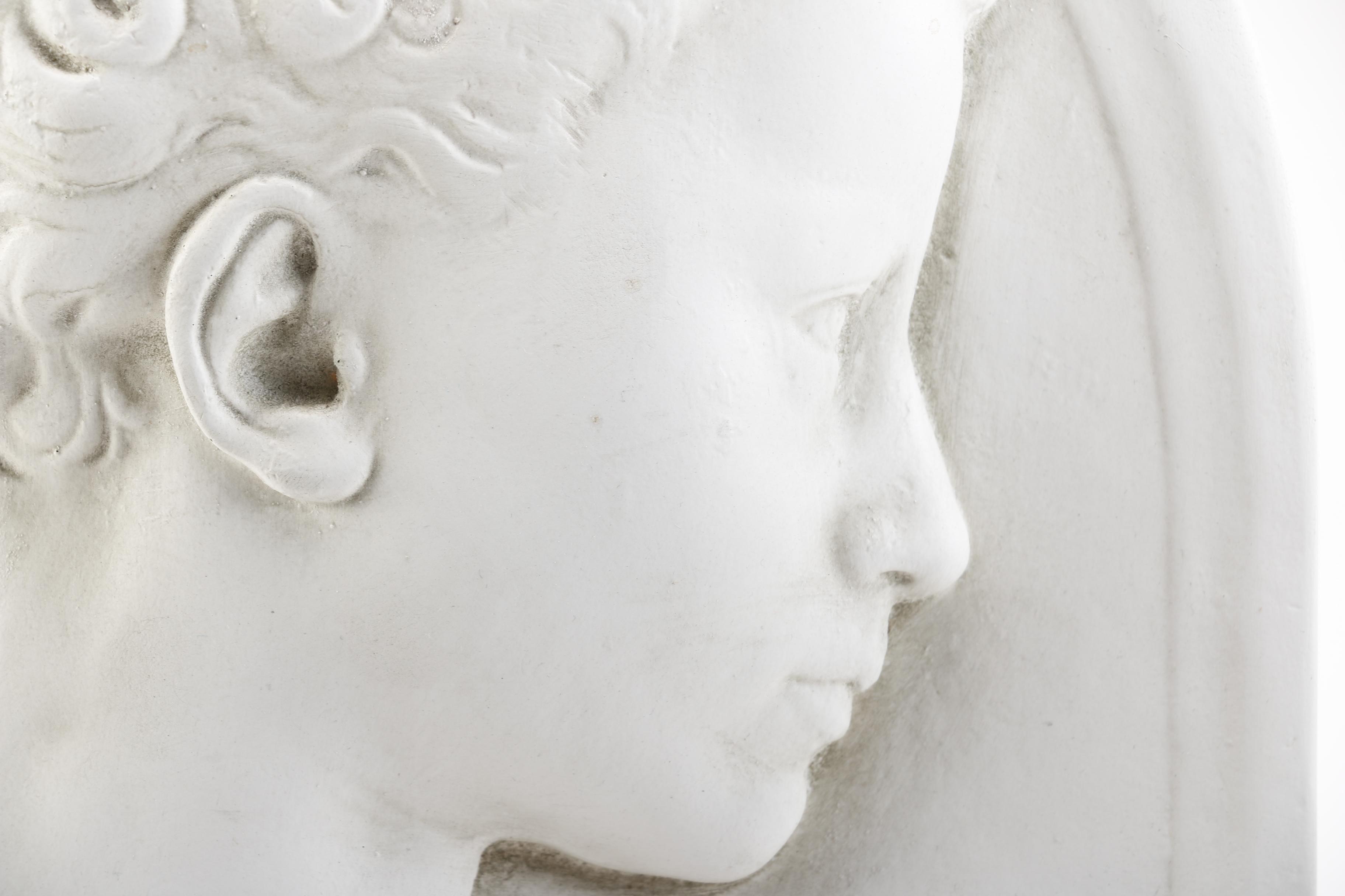 Reproduction Classical Plaster Wall Plaque