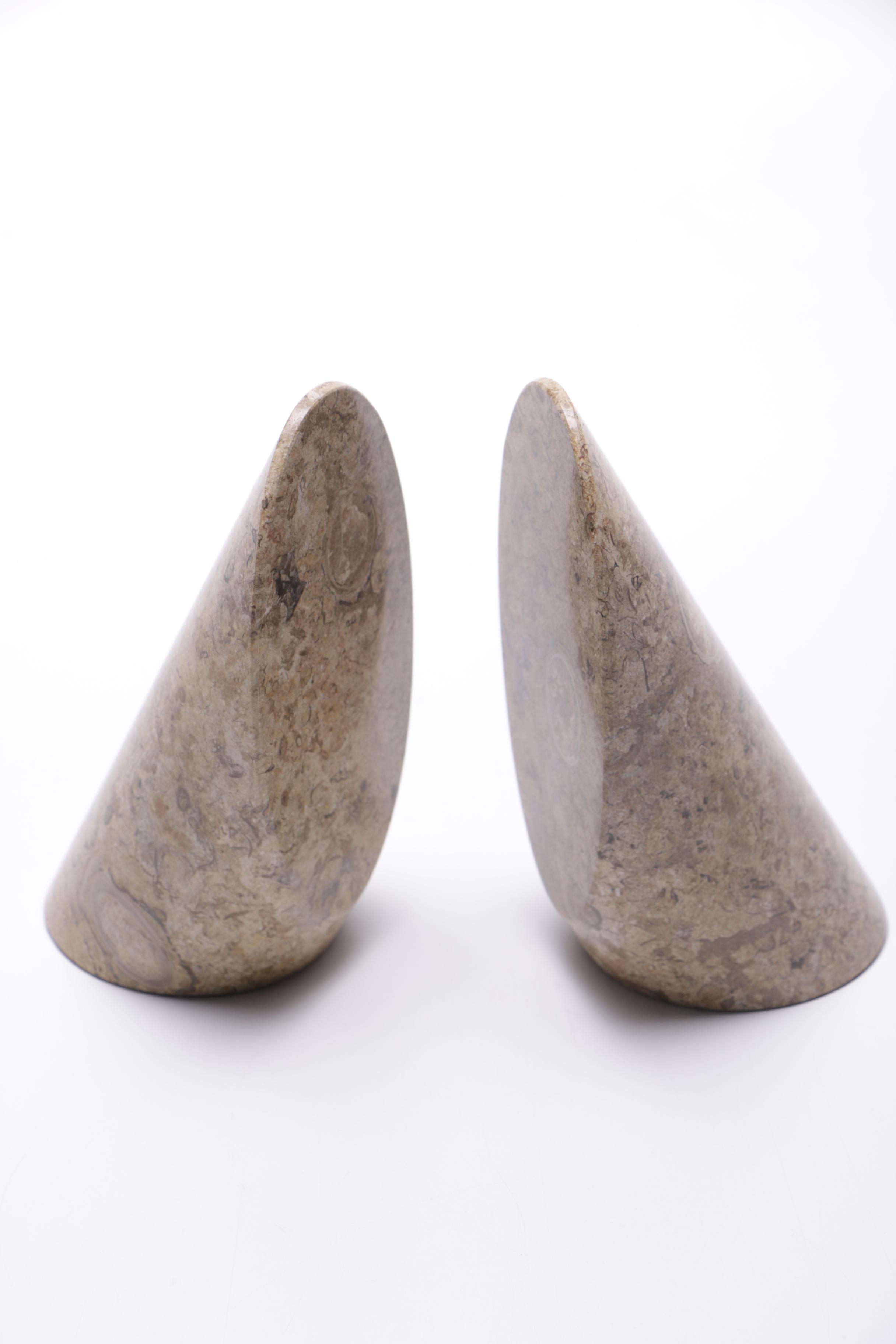 Fossiliferous Limestone Bookends