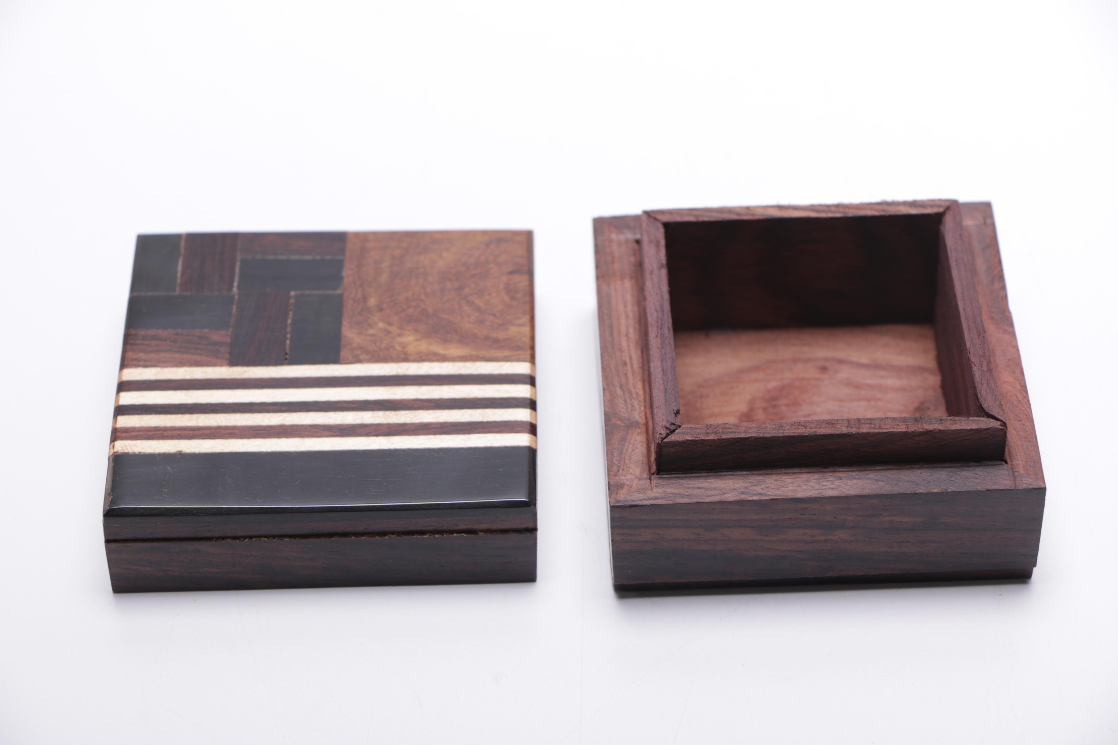 Hand Made Inlaid Wooden Boxes