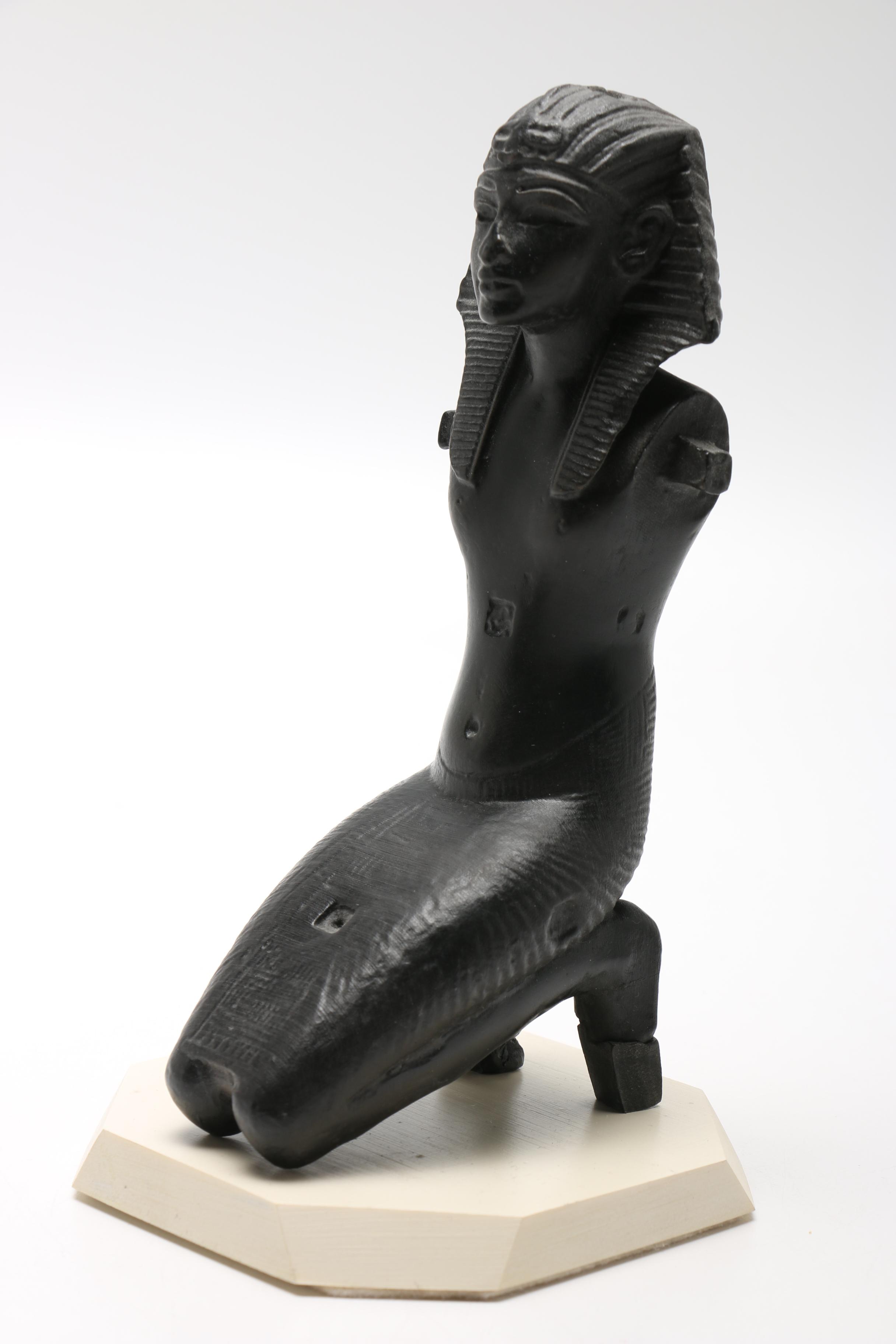 Reproduction Sculpture of a Kneeling Pharaoh