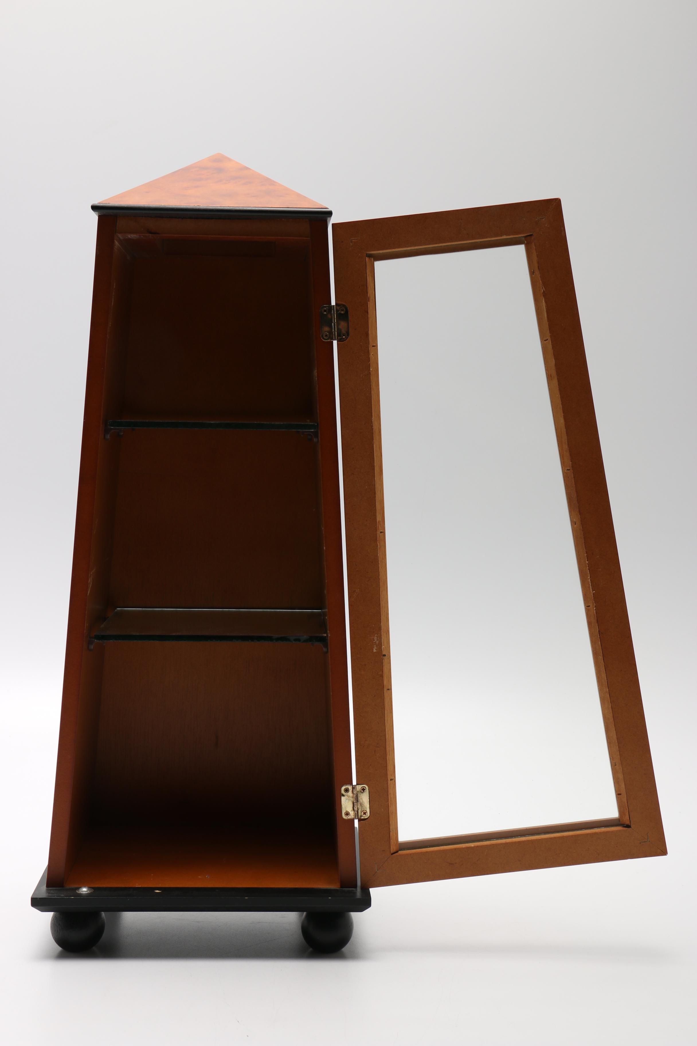 Wood Obelisk Display Case