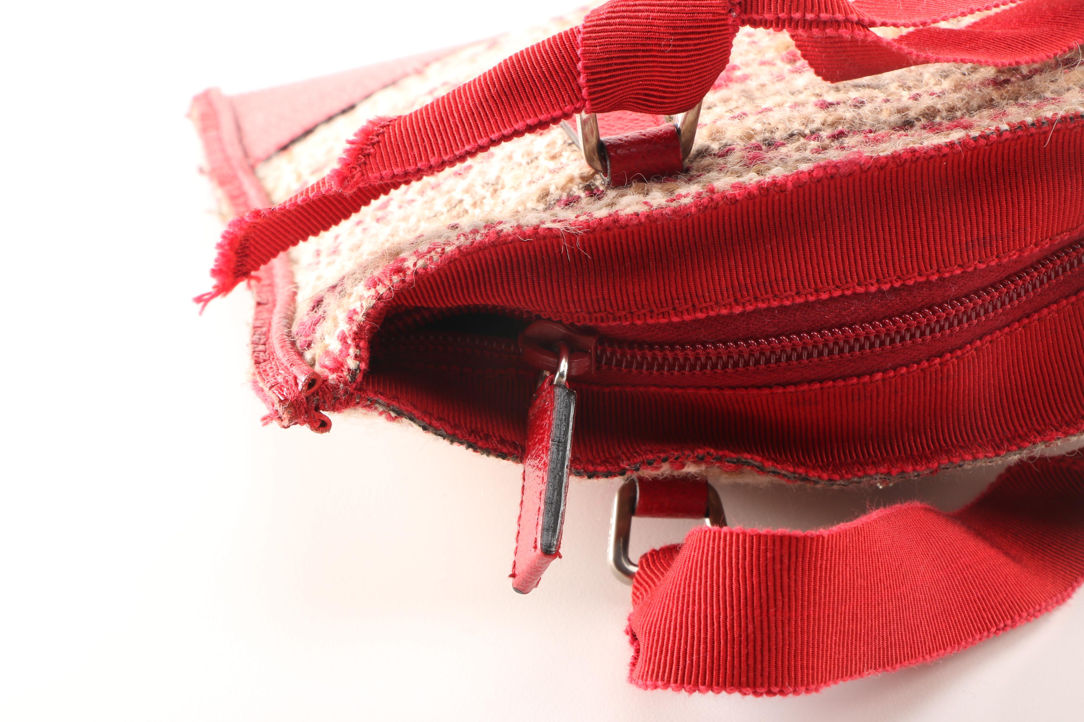 Prada Tweed and Leather Bag