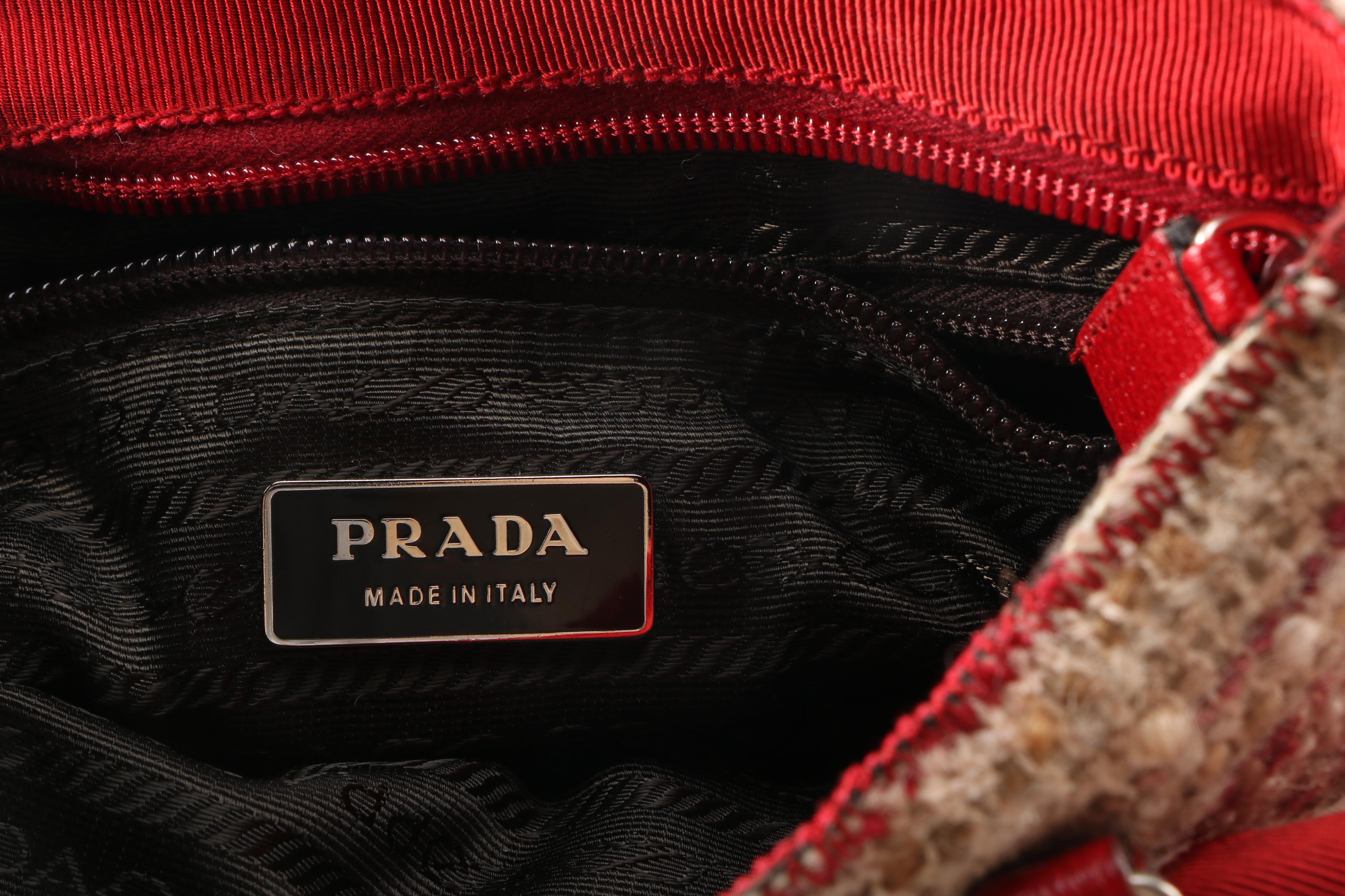 Prada Tweed and Leather Bag