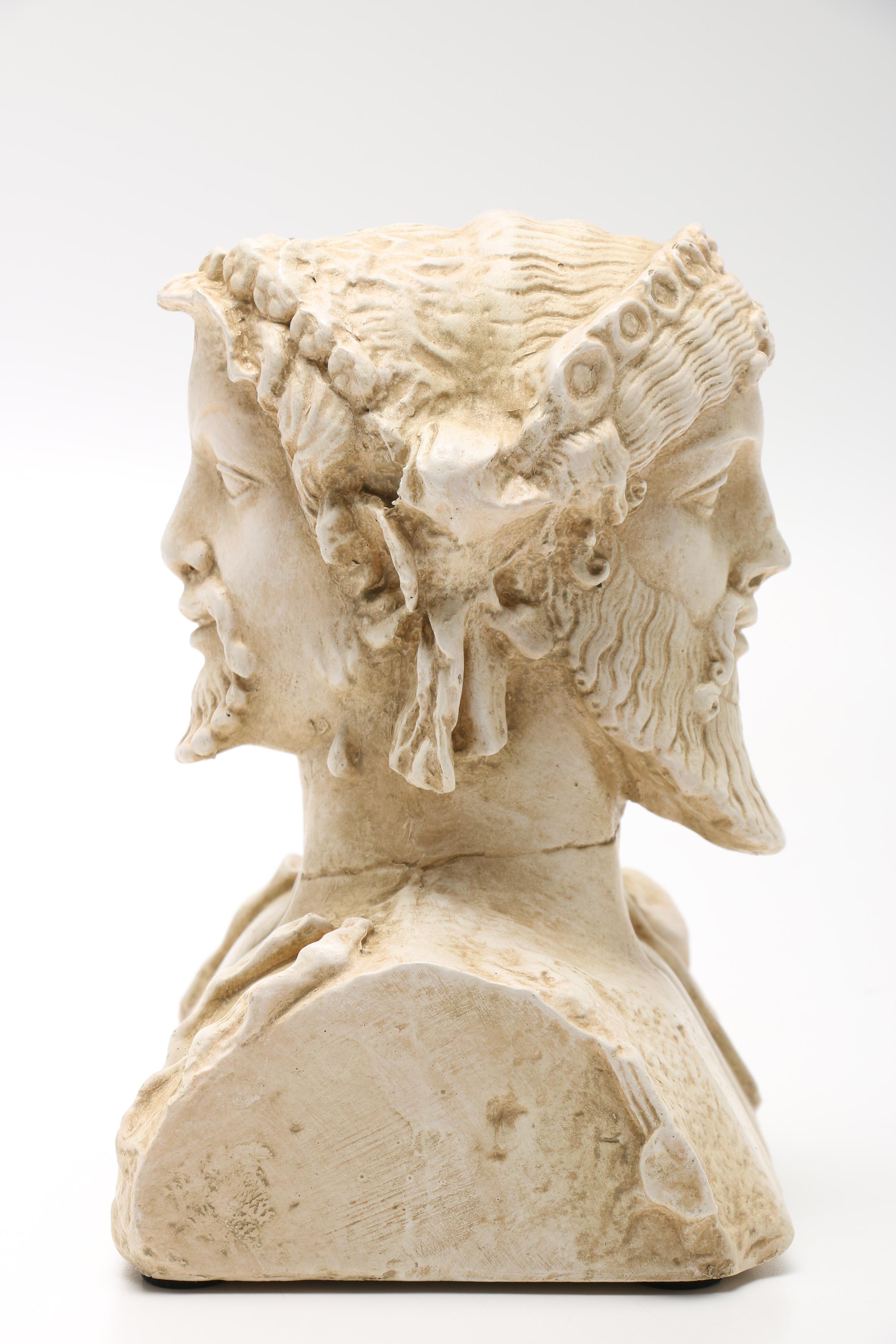 Double Headed Hermes Reproduction Bust