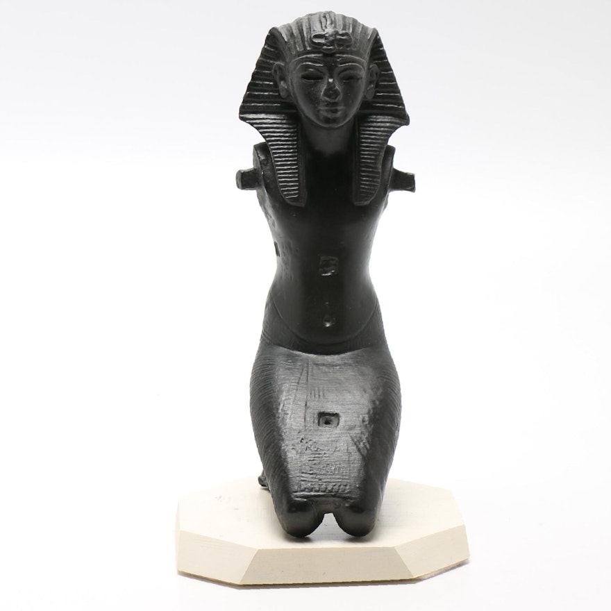 Reproduction Sculpture of a Kneeling Pharaoh