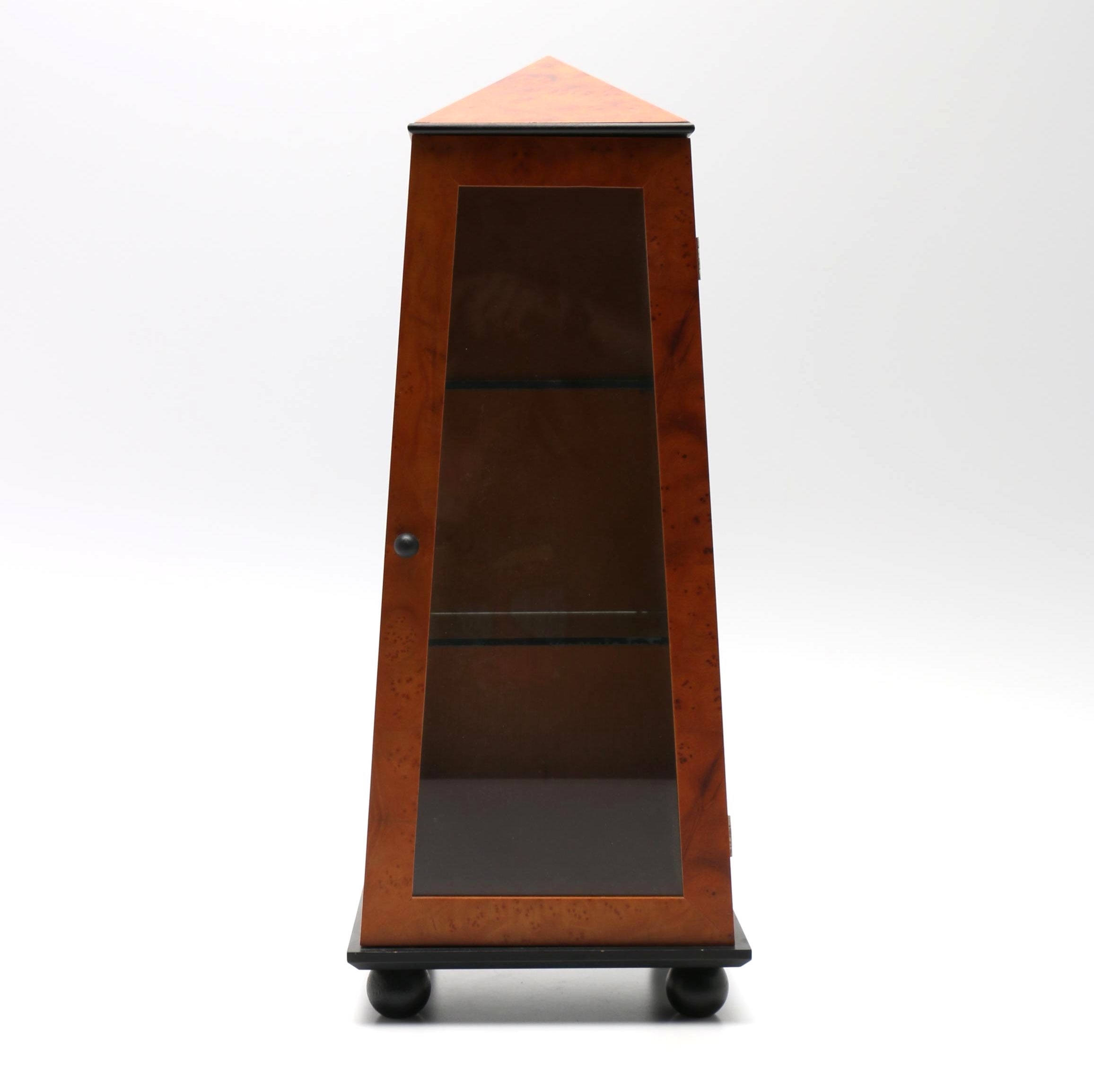 Wood Obelisk Display Case