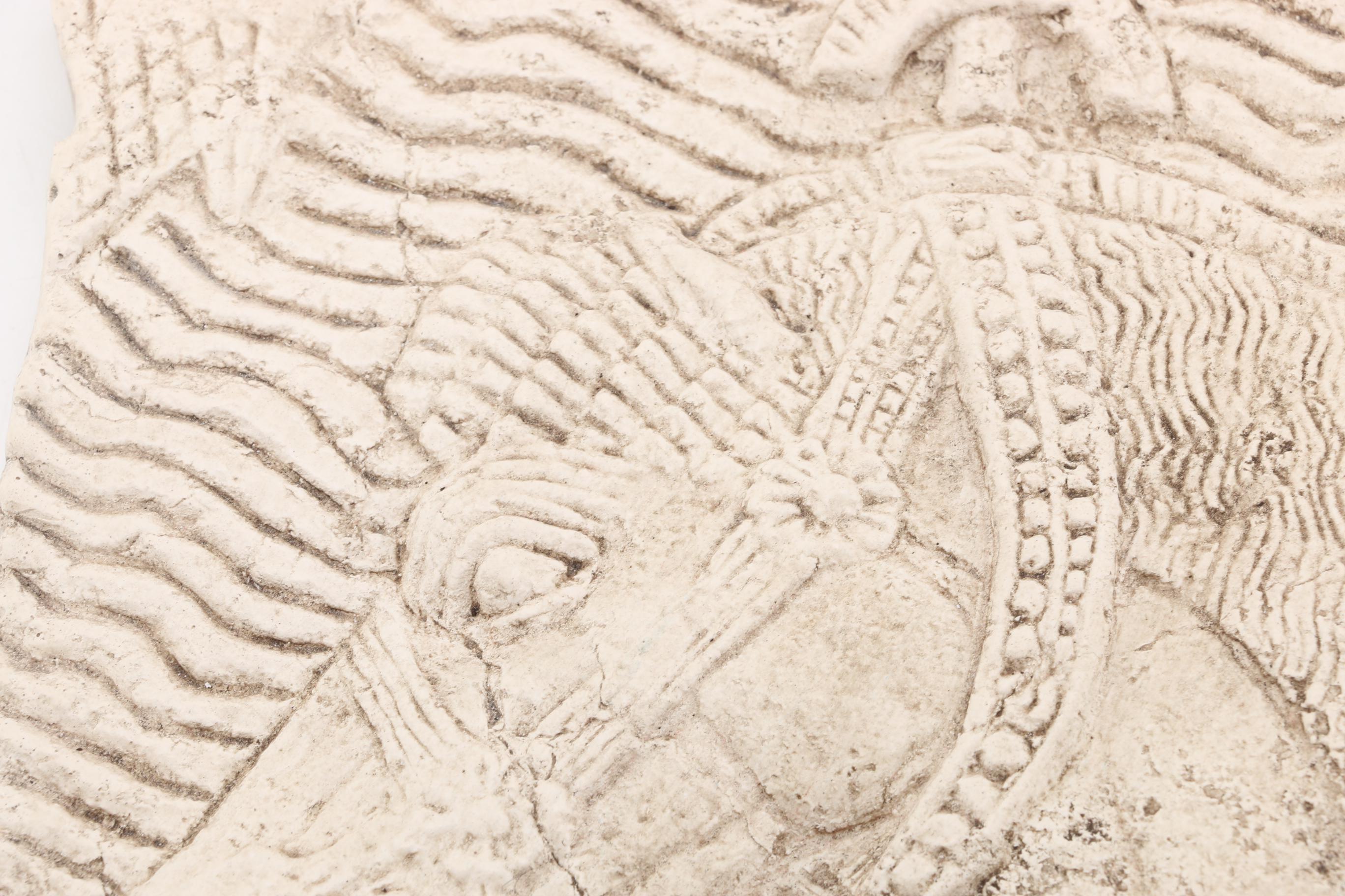 Reproduction Neo-Assyrian Style Relief of a Horse