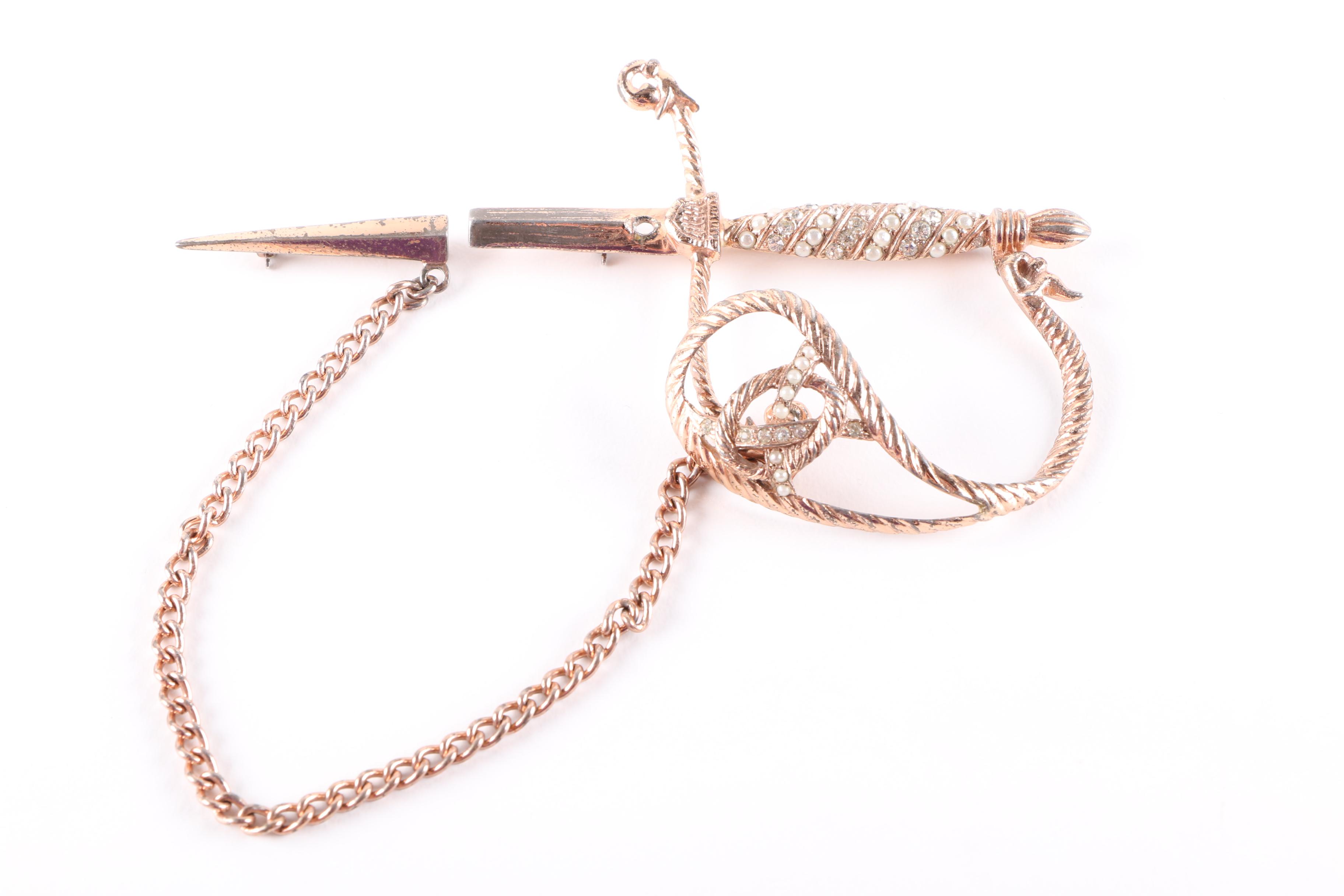 Nettie Rosenstein Sterling Dagger Demi Parure