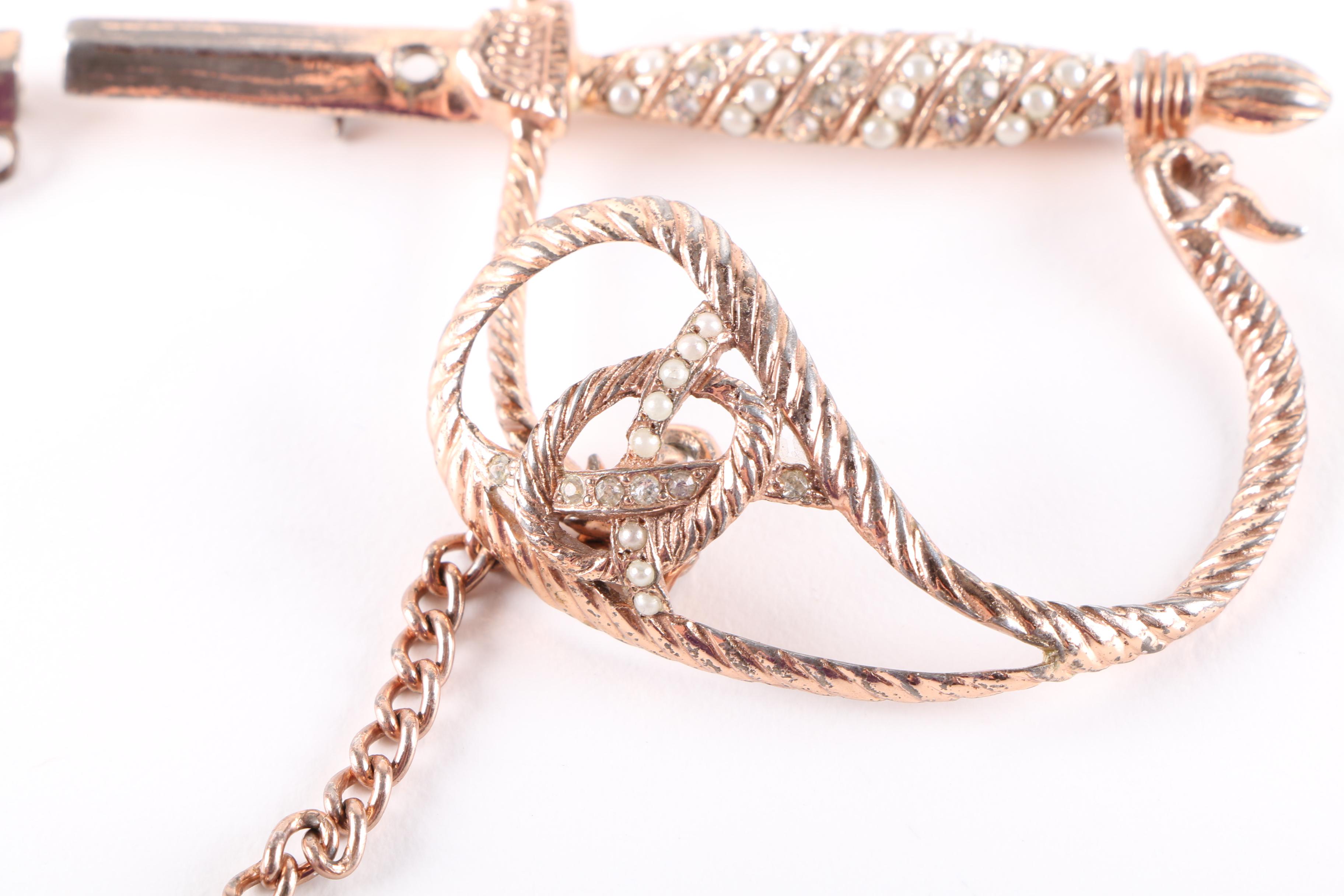 Nettie Rosenstein Sterling Dagger Demi Parure