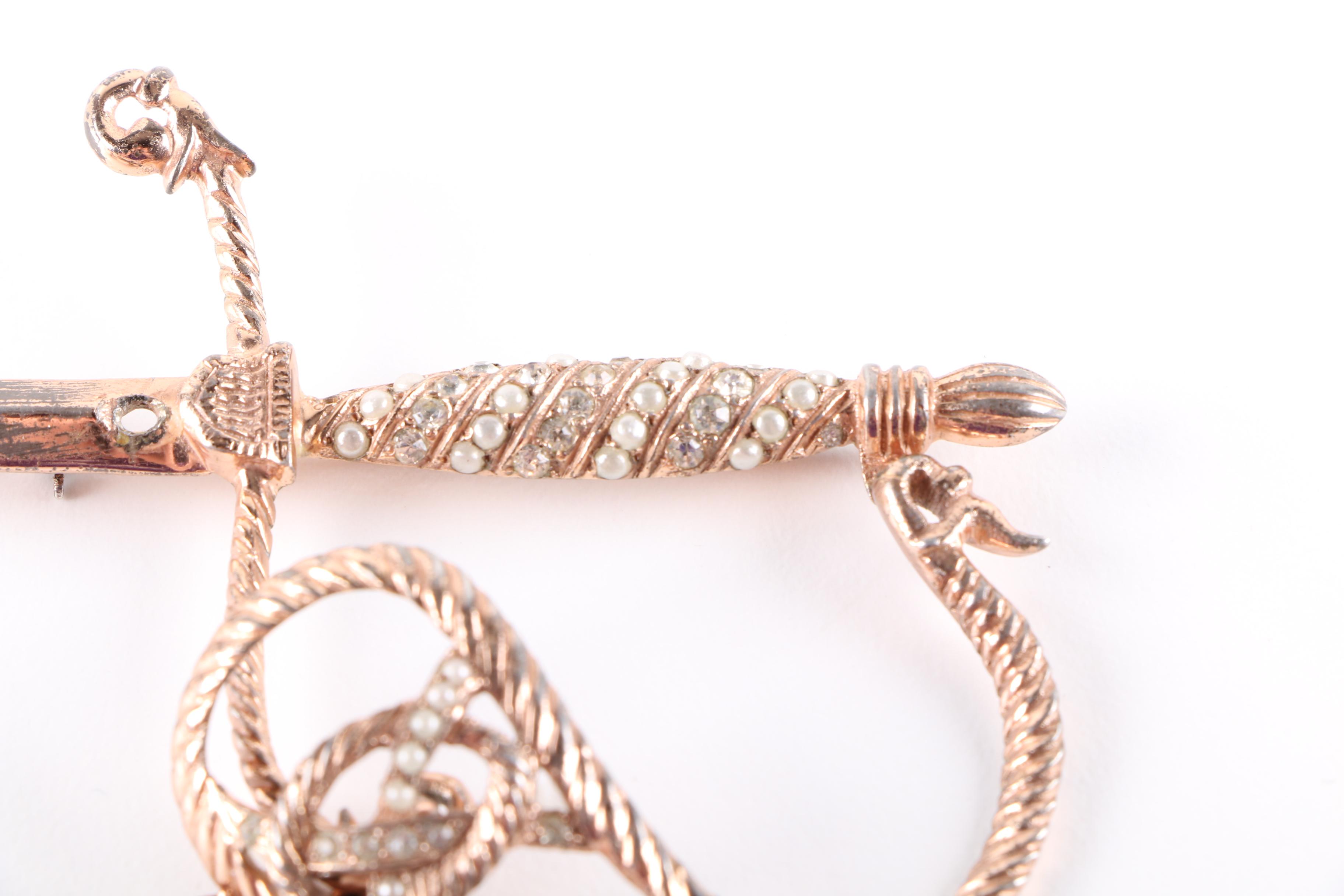 Nettie Rosenstein Sterling Dagger Demi Parure