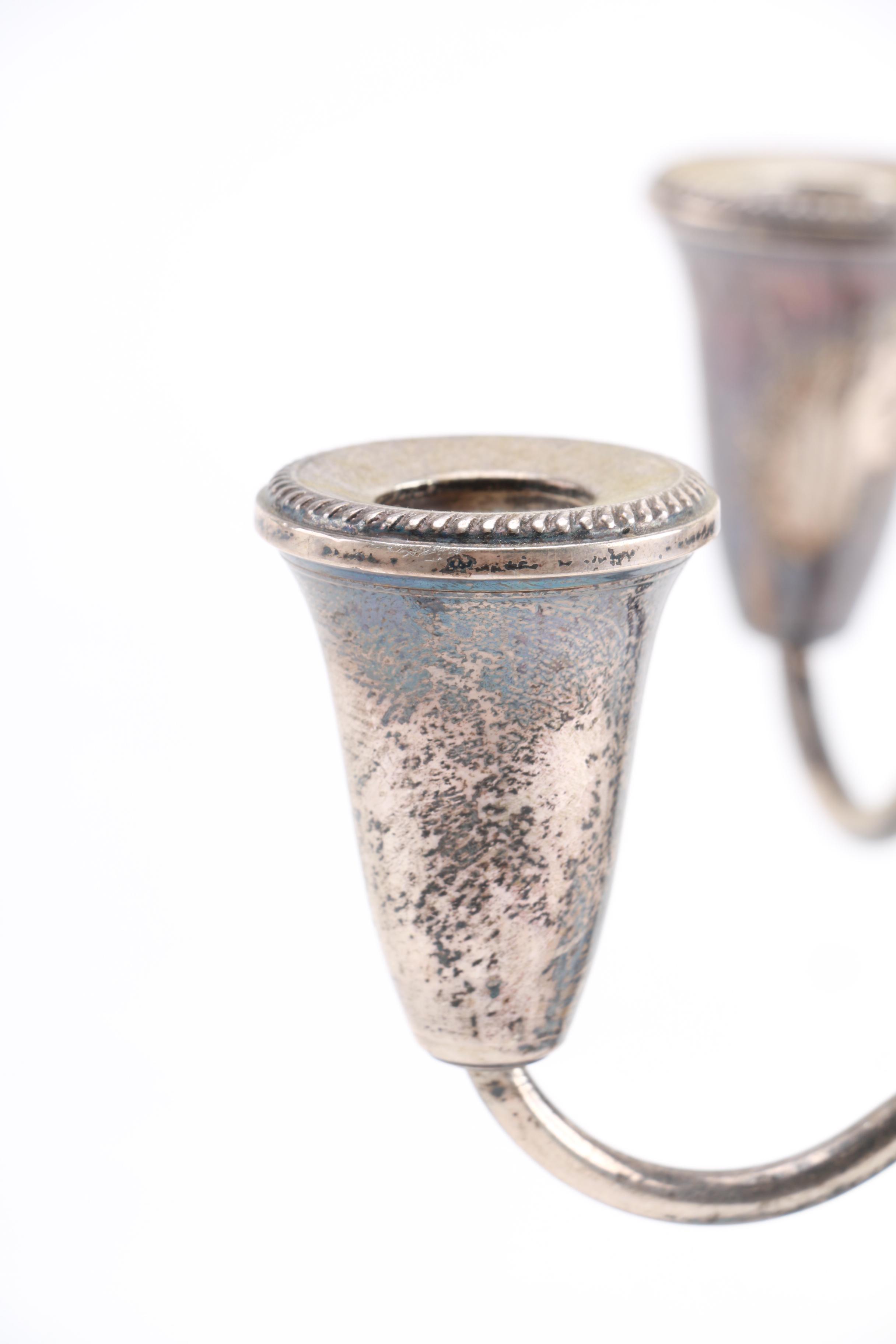 Weighted Sterling Candelabra Heads