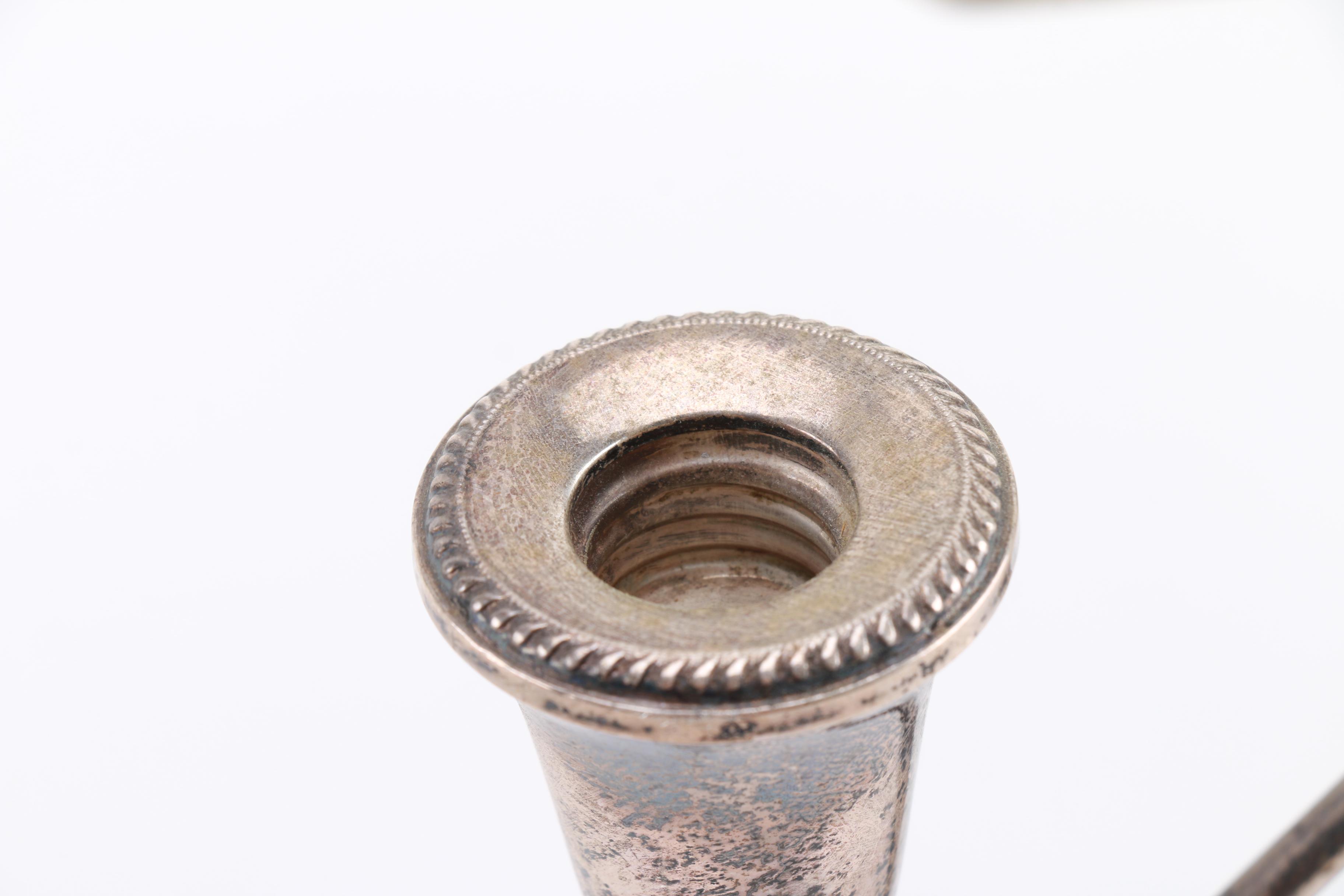 Weighted Sterling Candelabra Heads