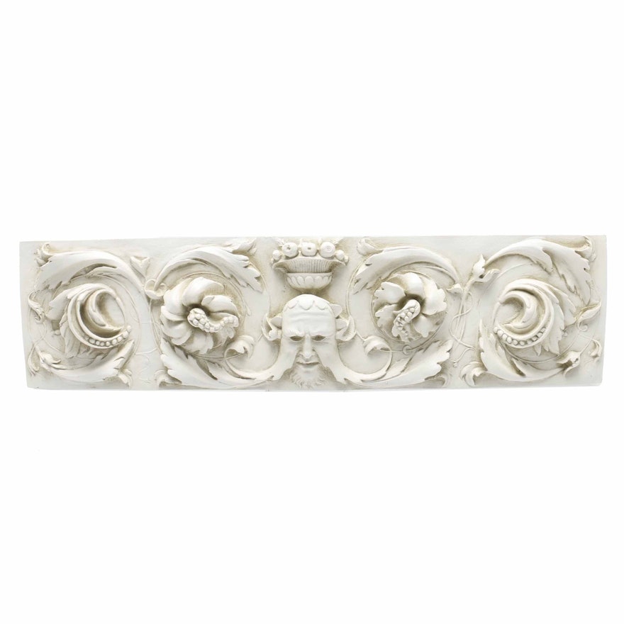 Floral and Foliate Green Man Wall Plaque