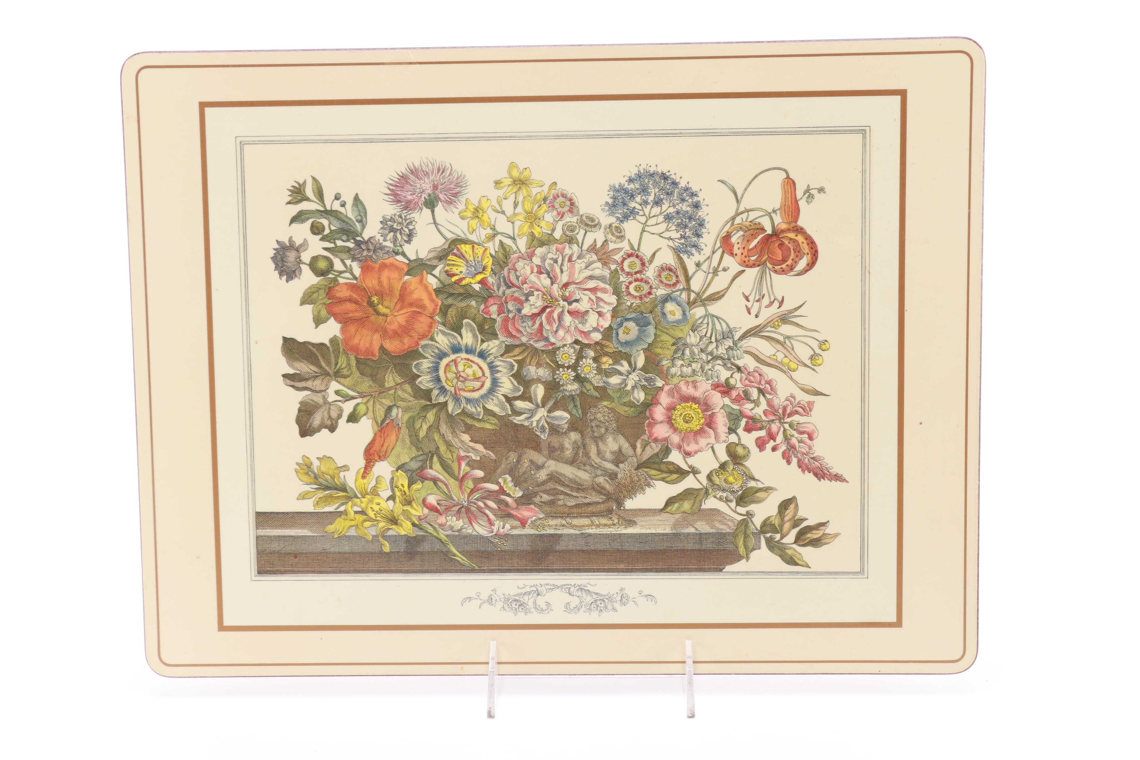 Set of Floral Placemats